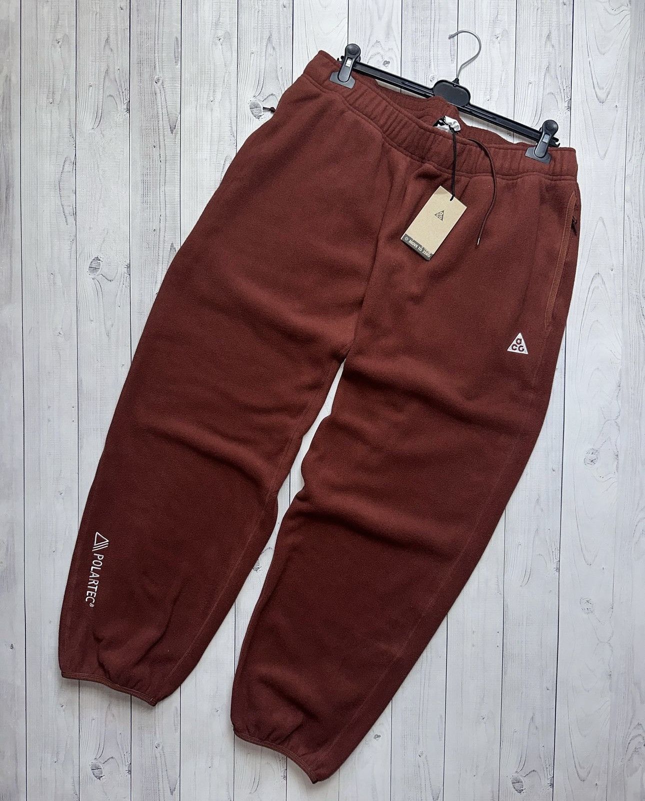 Vintage Nike ACG brown fleece pants rare polartec size XXL Size US 38 / EU 54 - 1 Thumbnail