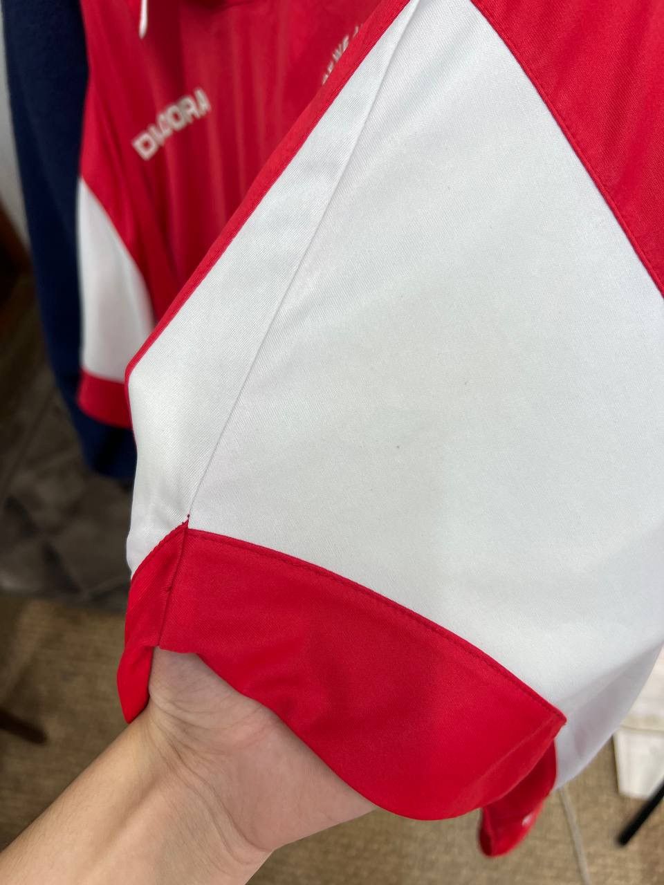 Diadora Crewe Alexandra 2005 2006 Home Shirt Long Sleeve Jersey Size US XL / EU 56 / 4 - 20 Thumbnail