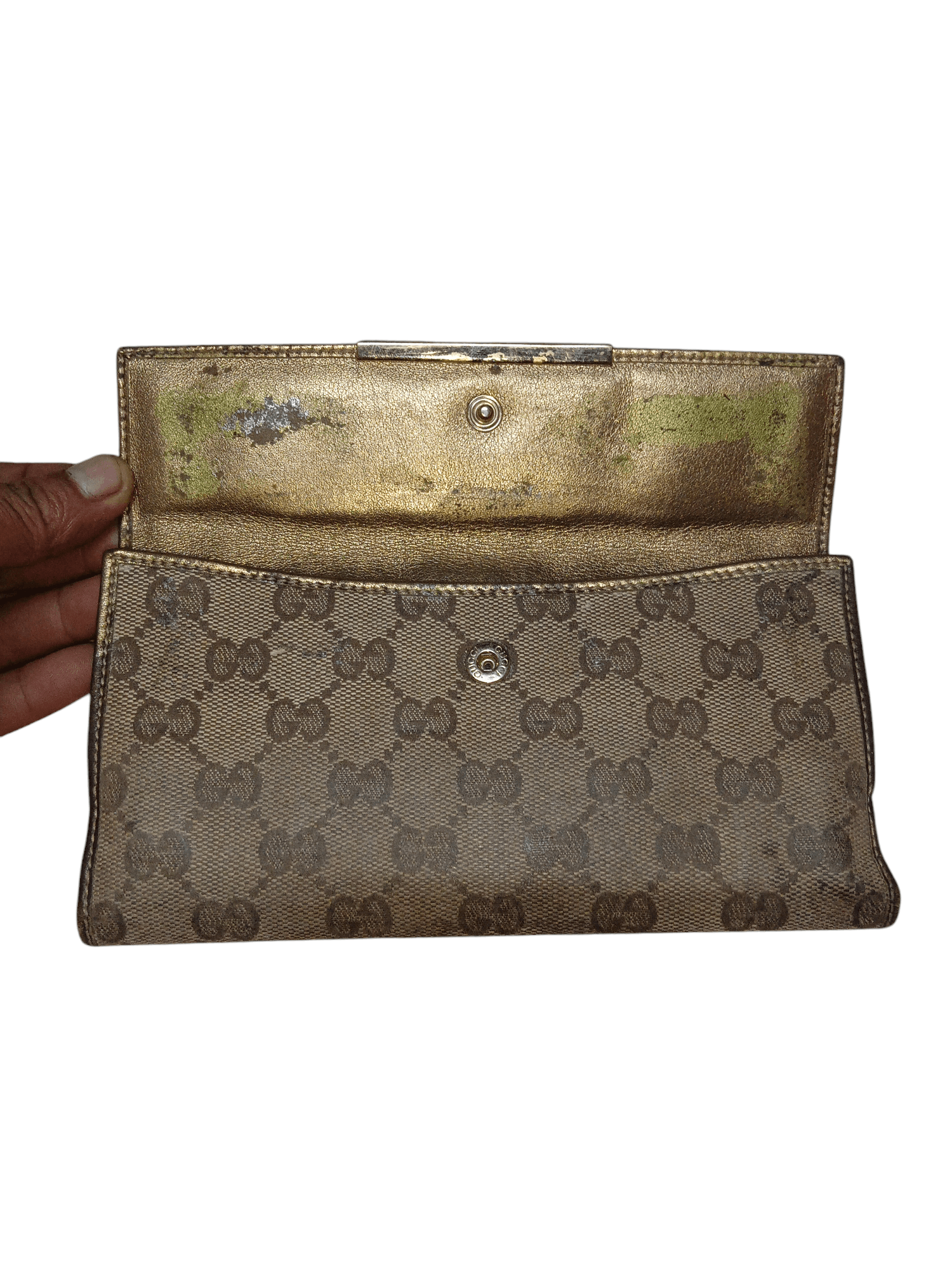 Gucci × Vintage vintage long wallet gucci monogram Size ONE SIZE - 4 Thumbnail