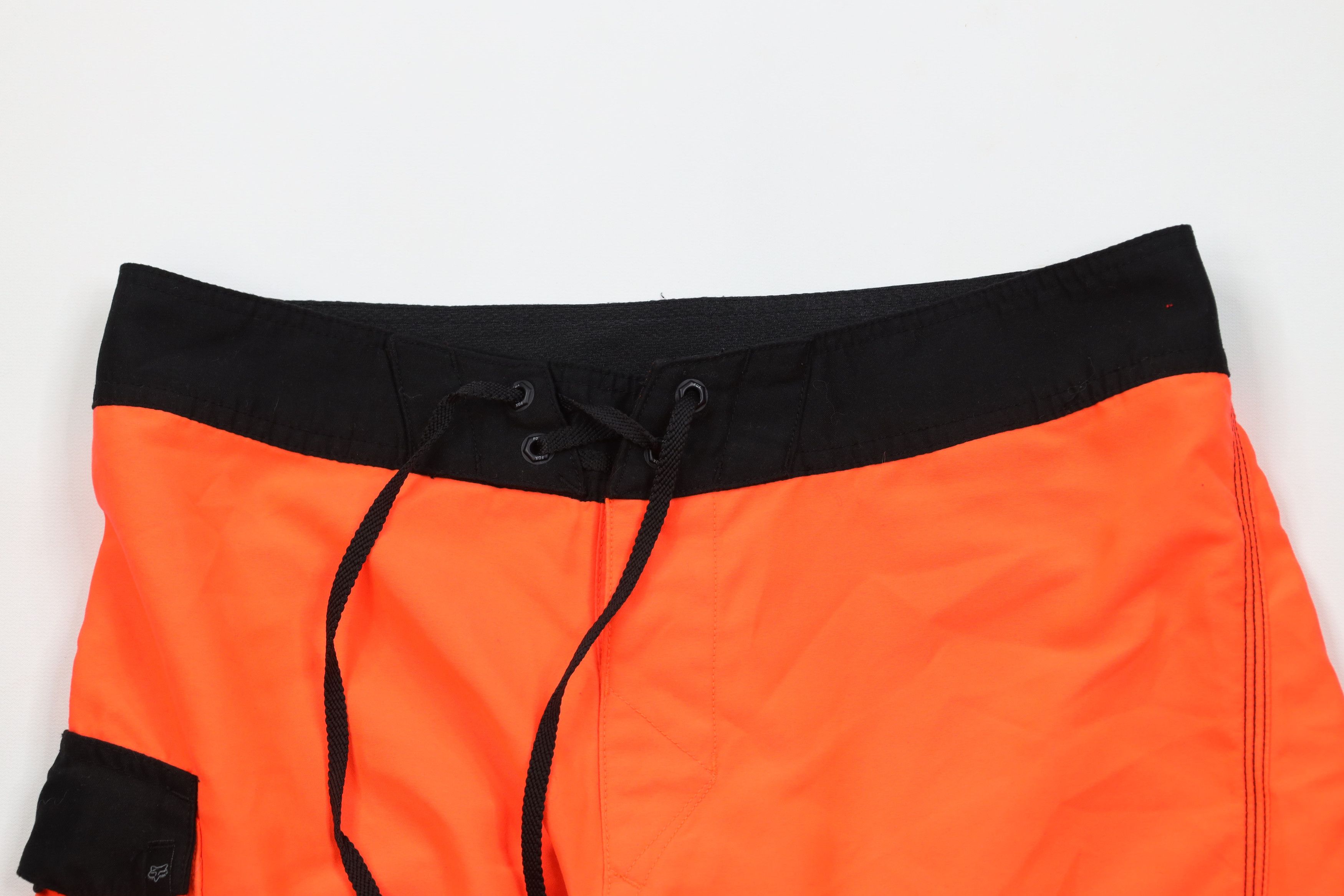 Fox Racing × Vintage Vintage Fox Racing Big Logo Board Shorts Trunks Blaze Orange Size US 30 / EU 46 - 2 Thumbnail