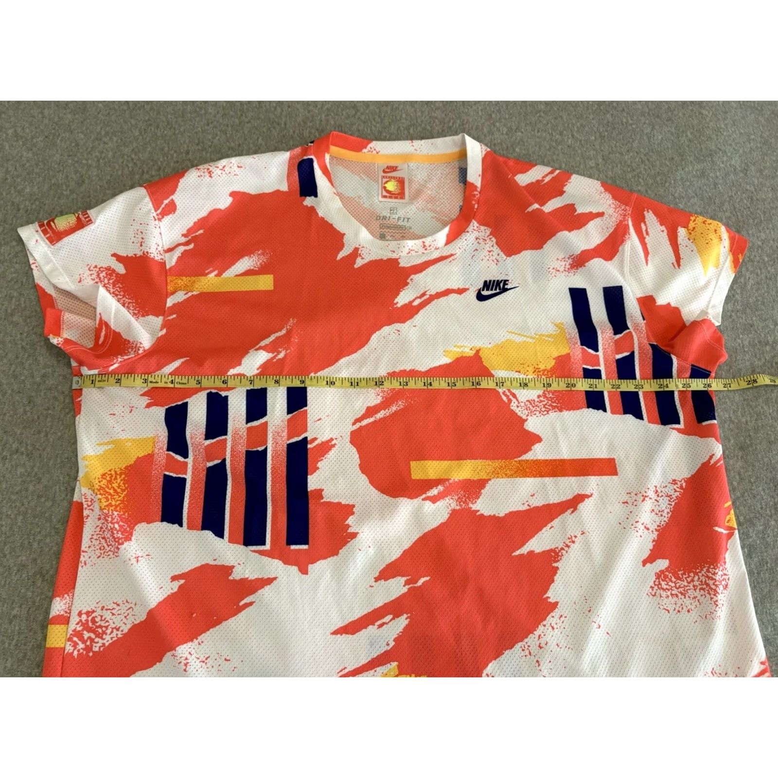 Nike Nike Challenge Court Andre Agassi Crew AOP Retro Tennis Shirt XXL 2XL Men Multicolor 90s 2020 CK9797-100 Size US XXL / EU 58 / 5 - 5 Thumbnail