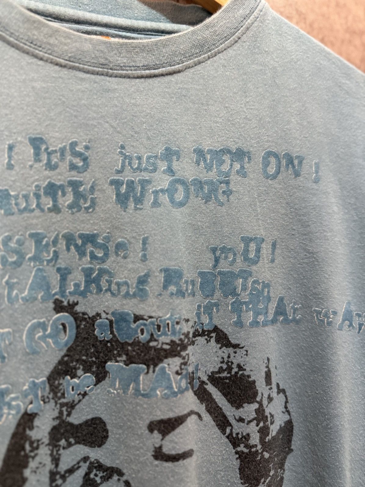 Hysteric Glamour × Japanese Brand 2000s Zero Tolerance Japan Poems And Face Sun Faded LS Tees Size US M / EU 48-50 / 2 - 8 Thumbnail