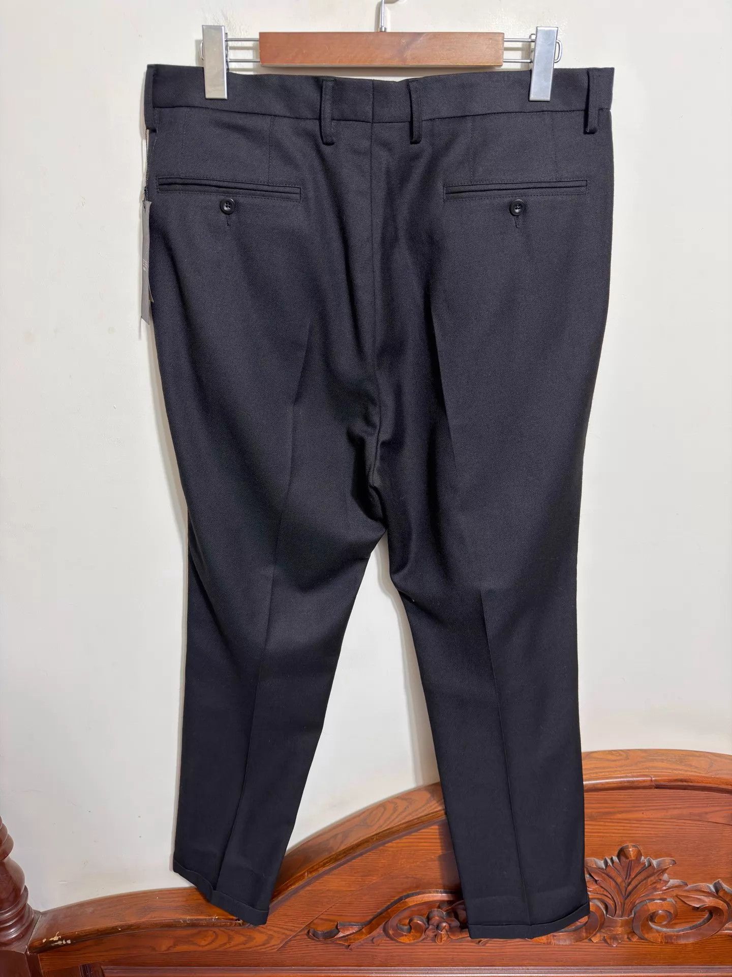 Dolce & Gabbana DG Wool High-Waist Slim Trousers 46/50 New with Tags Size US 34 / EU 50 - 2 Thumbnail