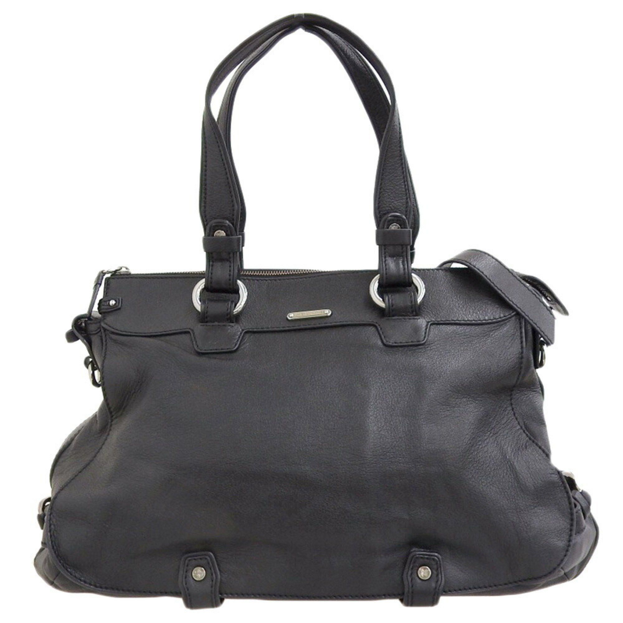 Celine CELINE Triomphe bag, handbag, shoulder leather, black, side buckle Size ONE SIZE - 1 Thumbnail