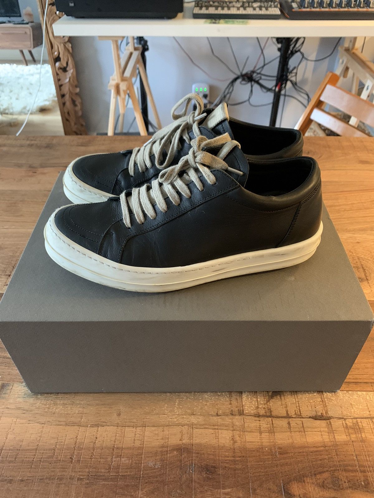 Rick Owens Rick Owens mainline low top Size US 8 / EU 41 - 3 Thumbnail