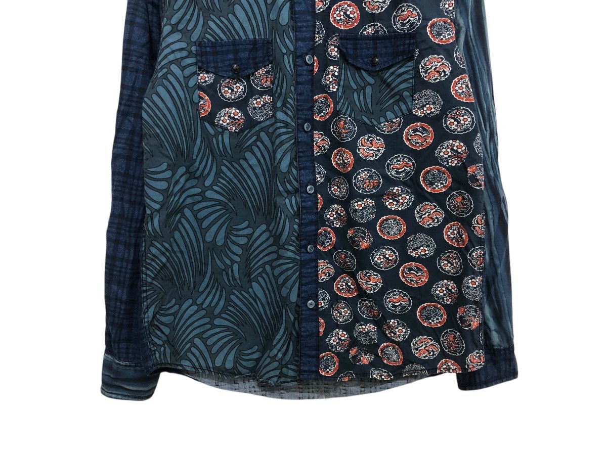 Desigual × Indigo Y2K 🔥 BATIK ABSTRACT PATTERN BLUE INDIGO KAPITAL INSPIRED Size US L / EU 52-54 / 3 - 4 Thumbnail