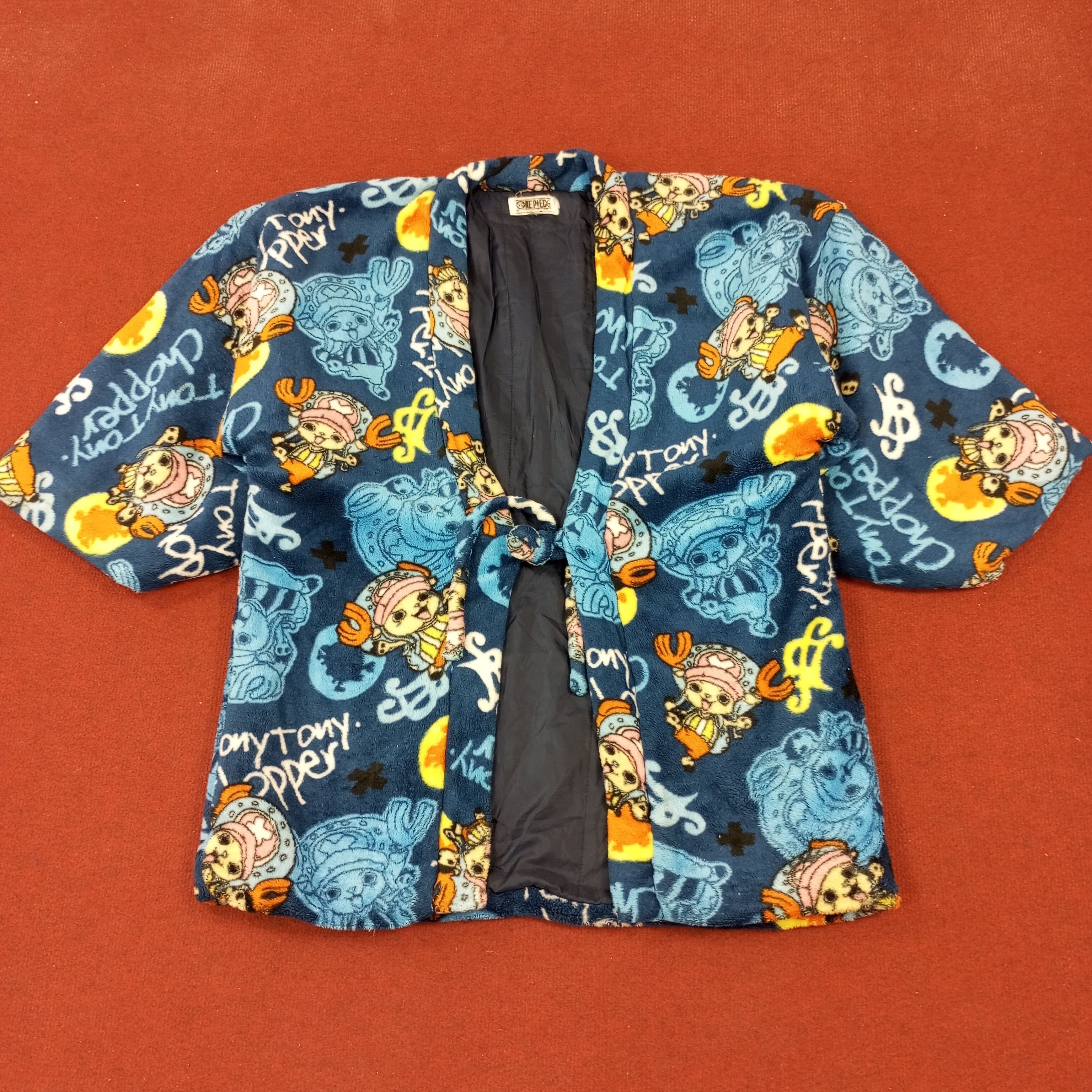 Anime × Vintage One Piece Japanese Anime Cartoon Character Kimono Jacket Size US L / EU 52-54 / 3 - 1 Thumbnail