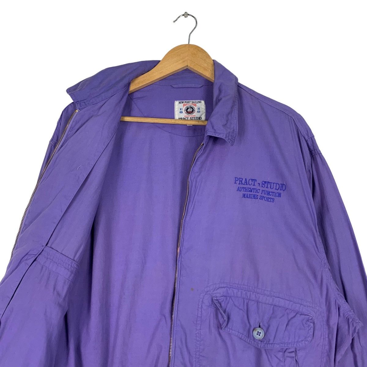 Japanese Brand New Port Sailing Club PRACT STUDIO Purple Jacket #1162-C53 Size US L / EU 52-54 / 3 - 10 Thumbnail