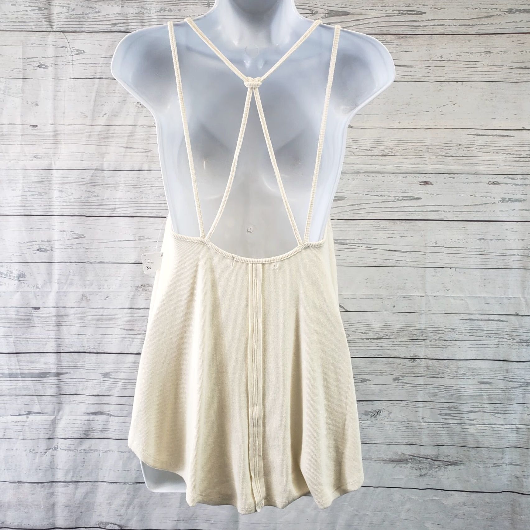 Vintage We The Free Womens Tank Top M Ivory Viscose Blend Sz Medium Rock Your World Size M / US 6-8 / IT 42-44 - 4 Thumbnail