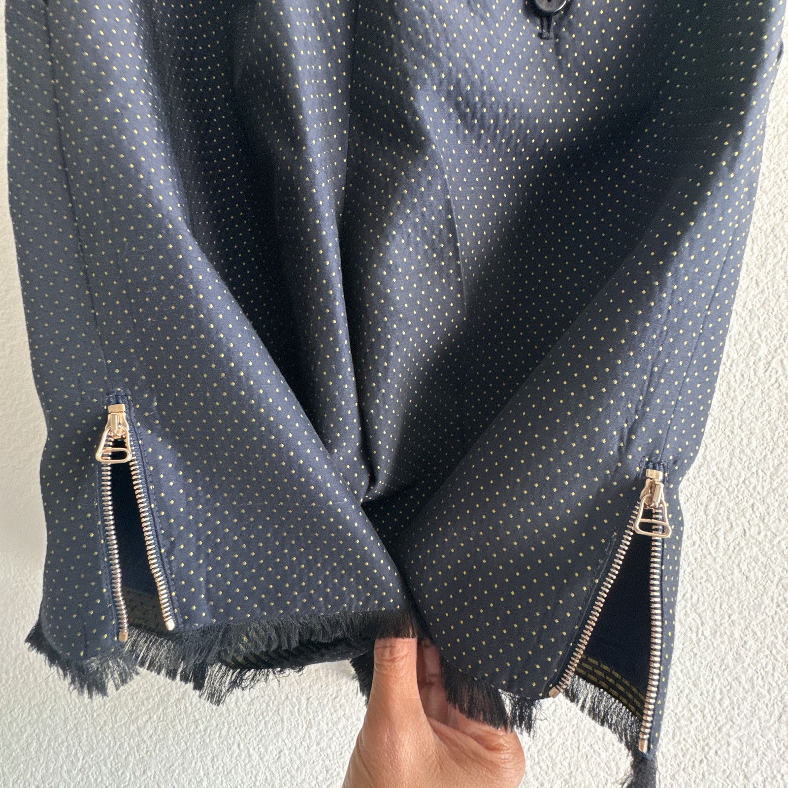 3.1 Phillip Lim 3.1 Phillip Lim Bermuda Shorts Fringe Hem Navy size 0 Size 25" / US 0 / IT 36 - 5 Thumbnail