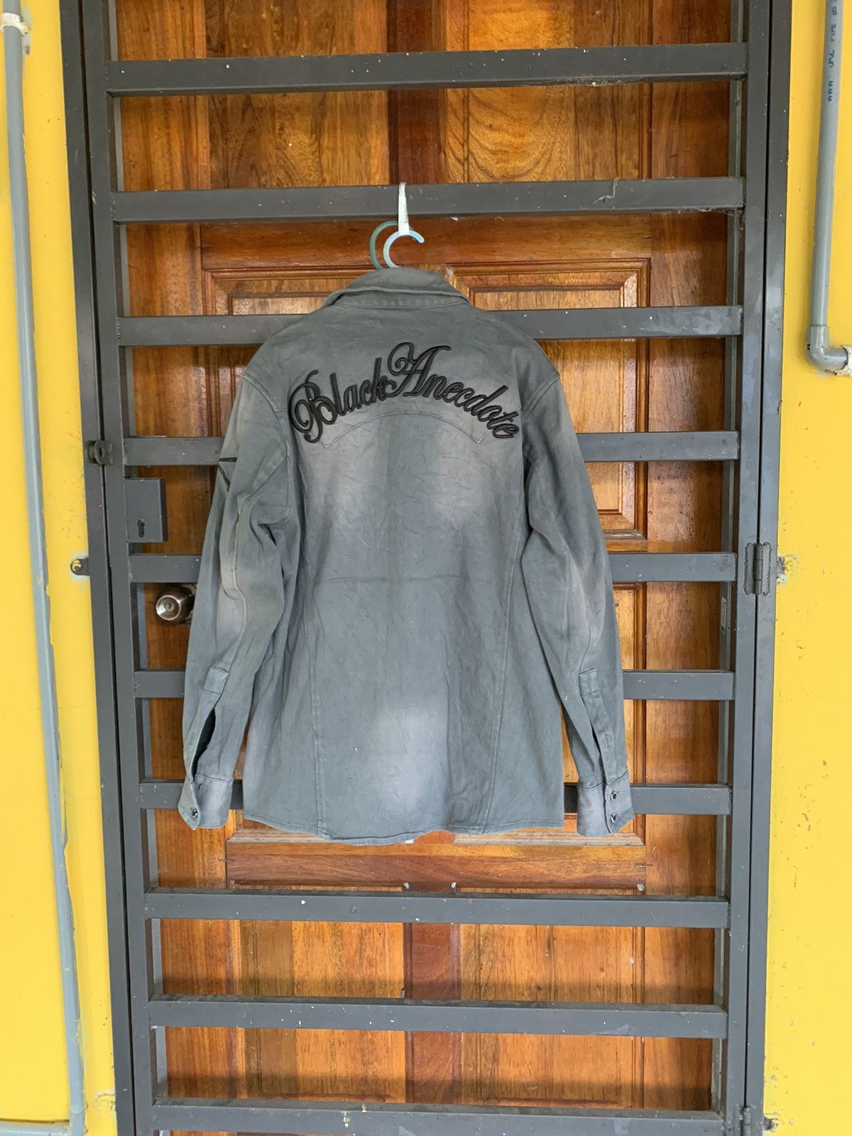 Japanese Brand Real Master Black Anecdote Flannel Style Size L / US 10 / IT 46 - 2 Thumbnail
