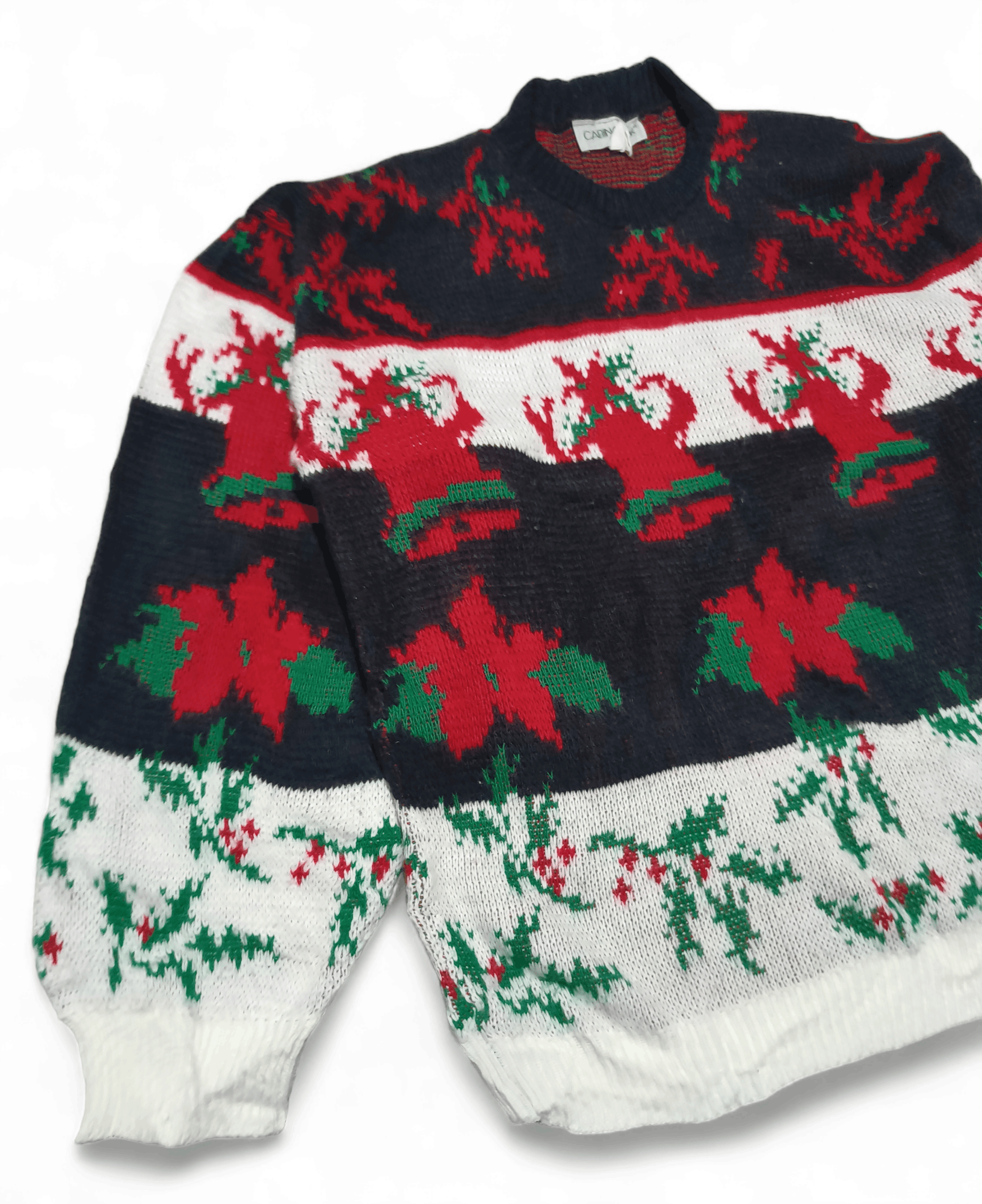 Cabin Creek Vintage 90s CABIN CREEK Ethnic Floral Motifs Knit Sweater Size US M / EU 48-50 / 2 - 3 Thumbnail