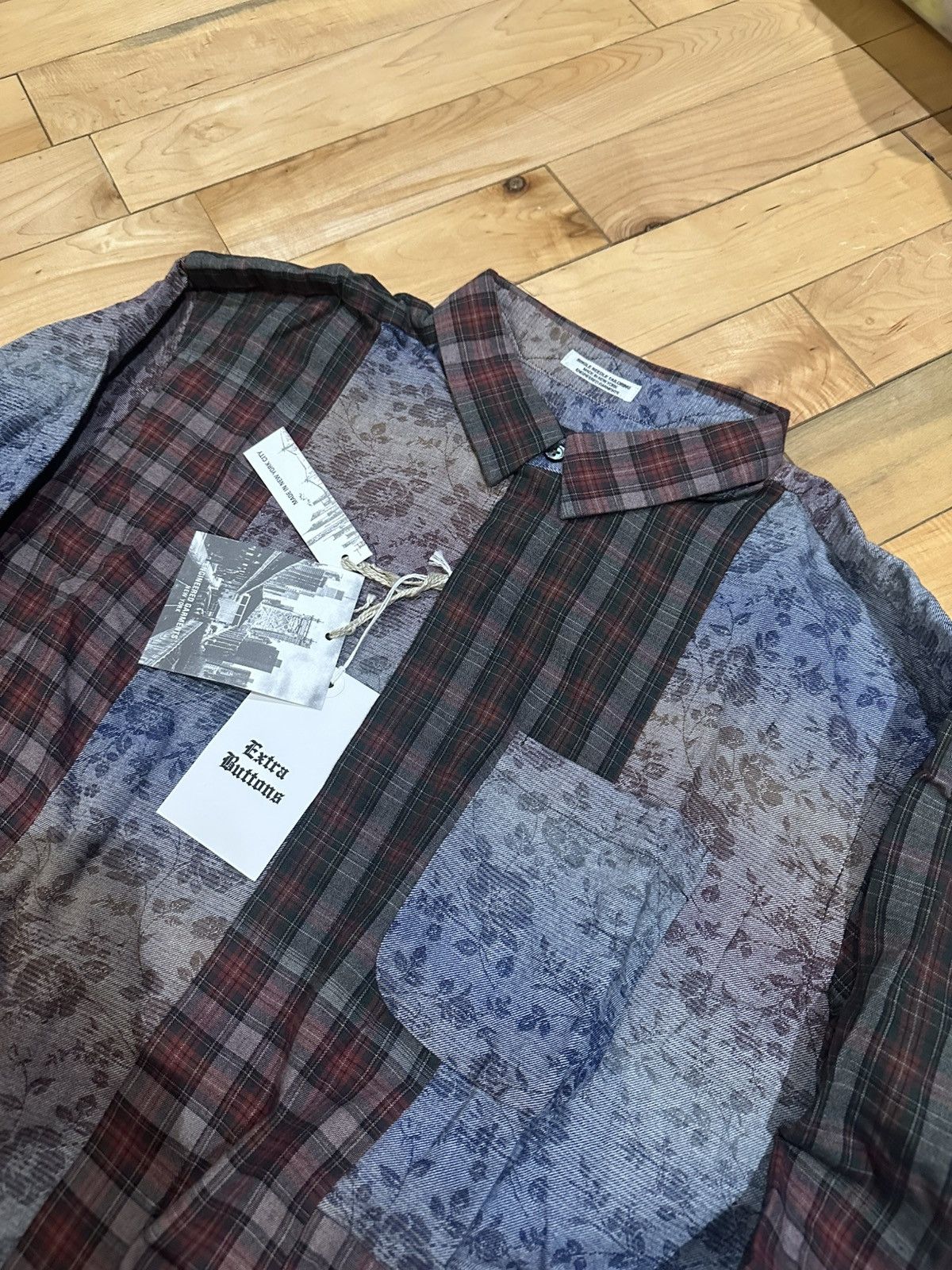 Engineered Garments Patchwork Plaid Floral Long Sleeve Button Up Shirt Size US M / EU 48-50 / 2 - 2 Thumbnail