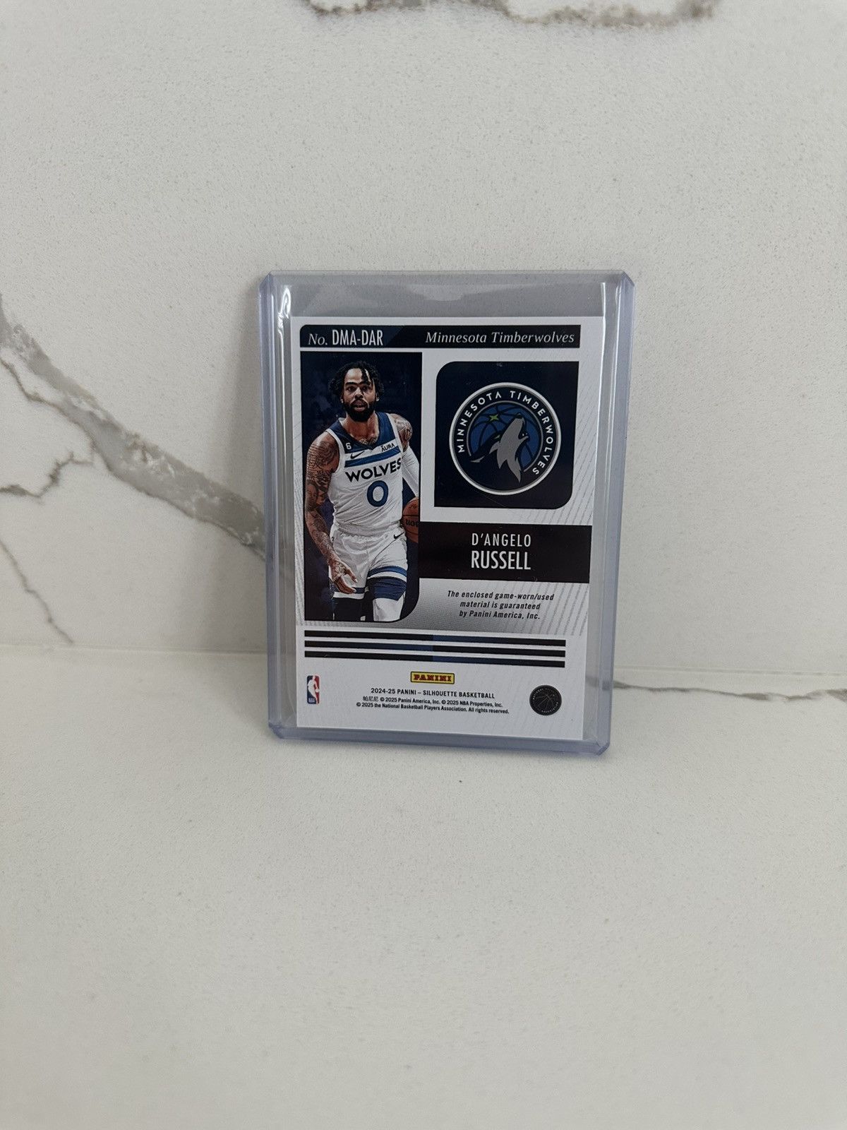 NBA Panini Silhouette D’Angelo Russell Dual jersey Material card Size ONE SIZE - 2 Thumbnail