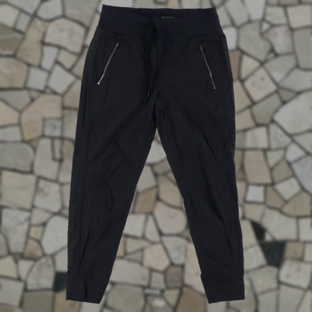 Athleta Athleta Black Women’s 4 Stretch Trekkie North Nylon Woven Jogger Pants Casual Regular Fit Pants Size 27" / US 4 / IT 40 - 1 Thumbnail