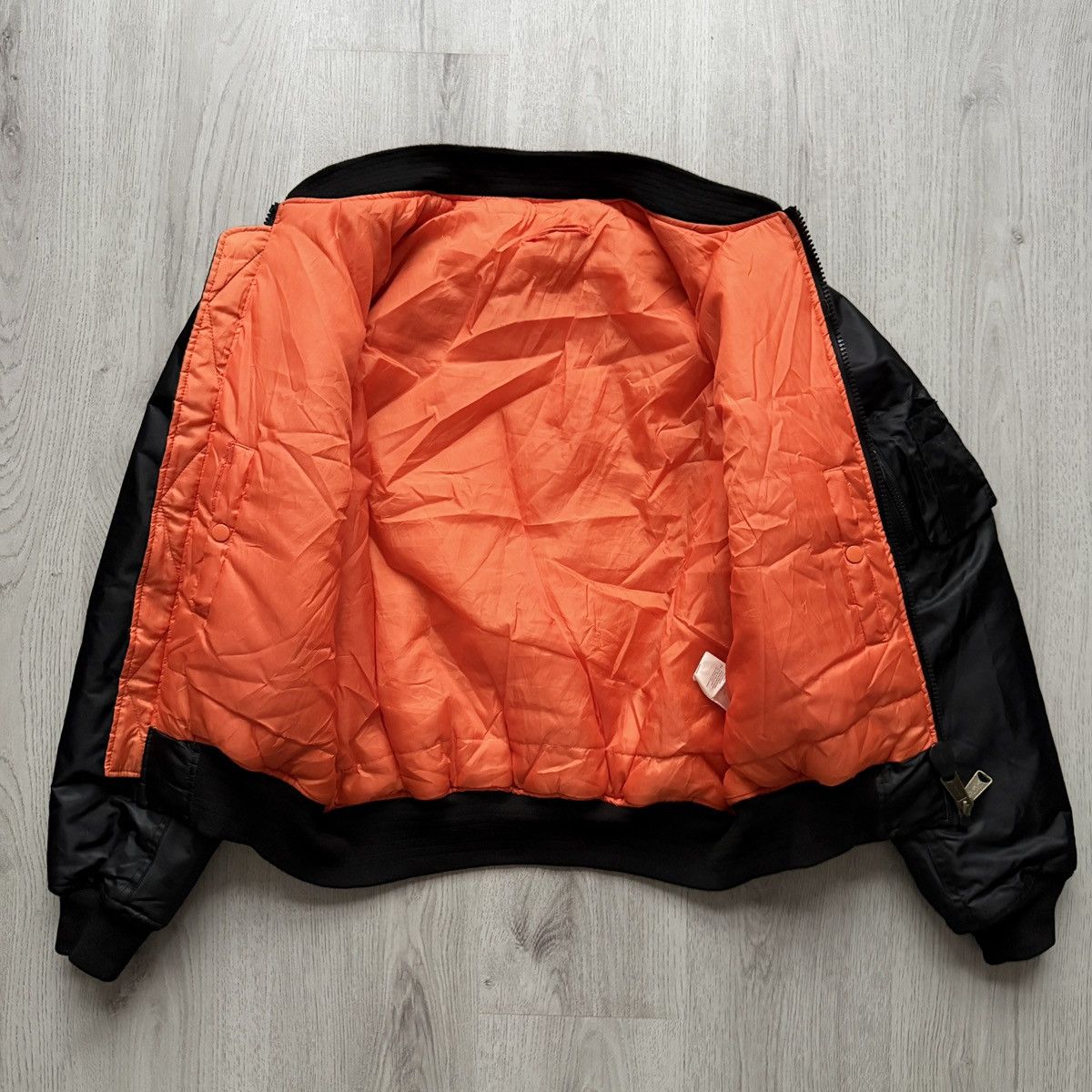 Vintage Military USAF Pilot Flyers MA-1 Bomber Padded Nylon Jacket Size US M / EU 48-50 / 2 - 7 Thumbnail