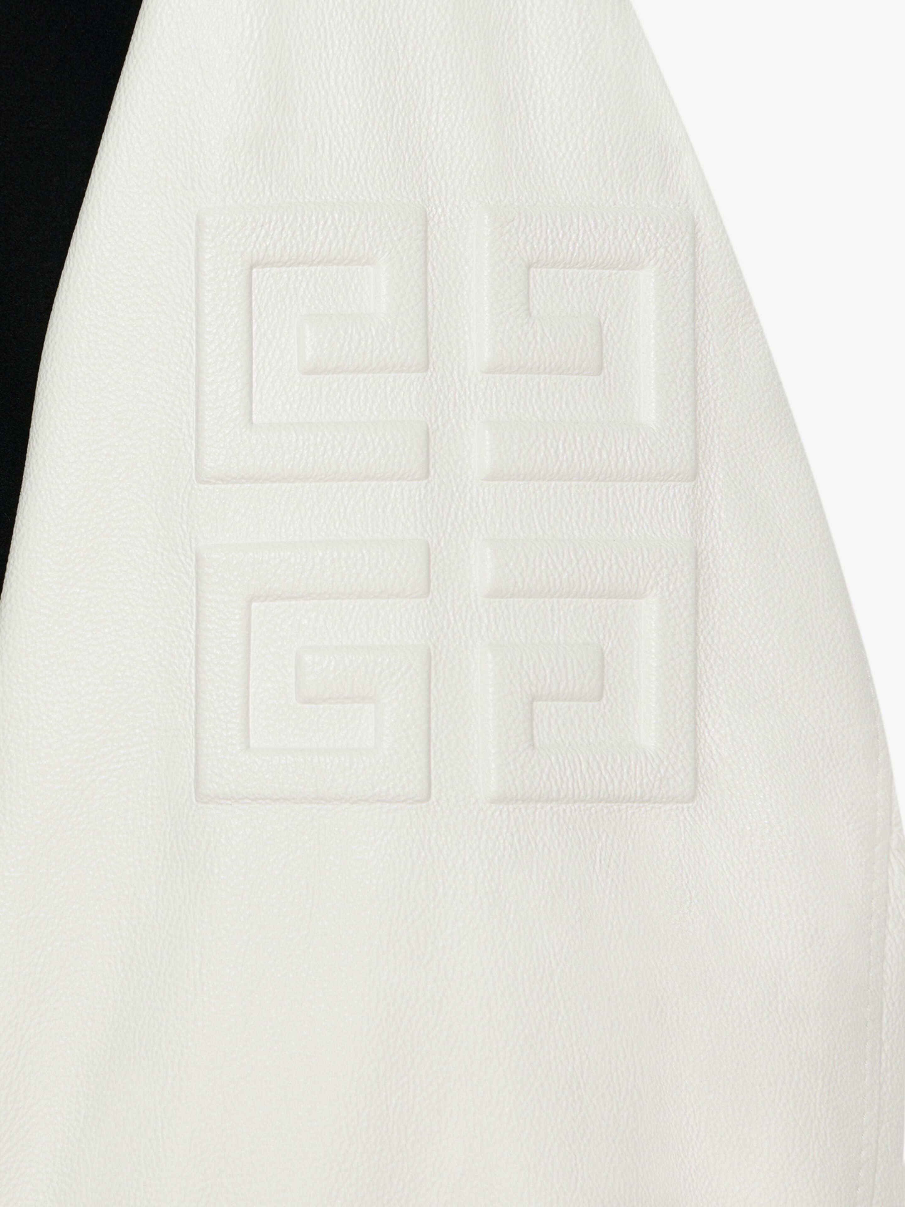 Givenchy o1srvl11e0725 Cropped Varsity Sleeves New Rib in Black/White Size XS / US 0-2 / IT 36-38 - 5 Thumbnail