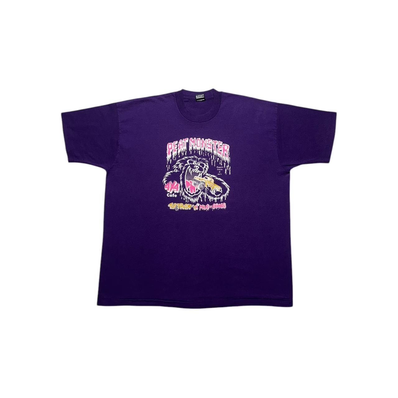 Fruit Of The Loom × Vintage Vintage Monster Truck Cafe T-Shirt Size US XXL / EU 58 / 5 - 1 Thumbnail