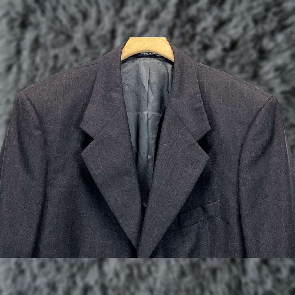 Ermenegildo Zegna Ermenegildo Zegna Zanetti Blazer Sport Coat Sz 54L GUC Check Super 100’s Wool Size 54R - 1 Thumbnail
