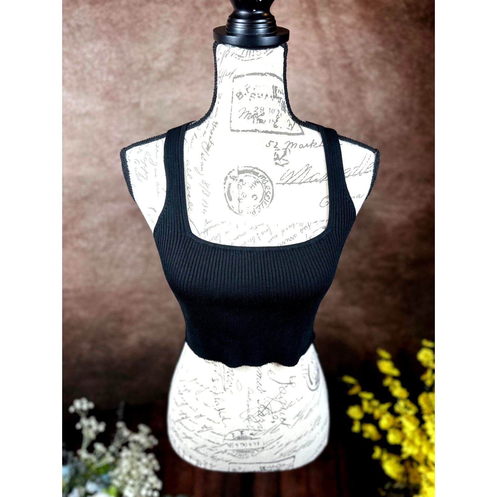 Other Lita by Ciara True Rib Crop Top - Black - size M Size M / US 6-8 / IT 42-44 - 4 Thumbnail