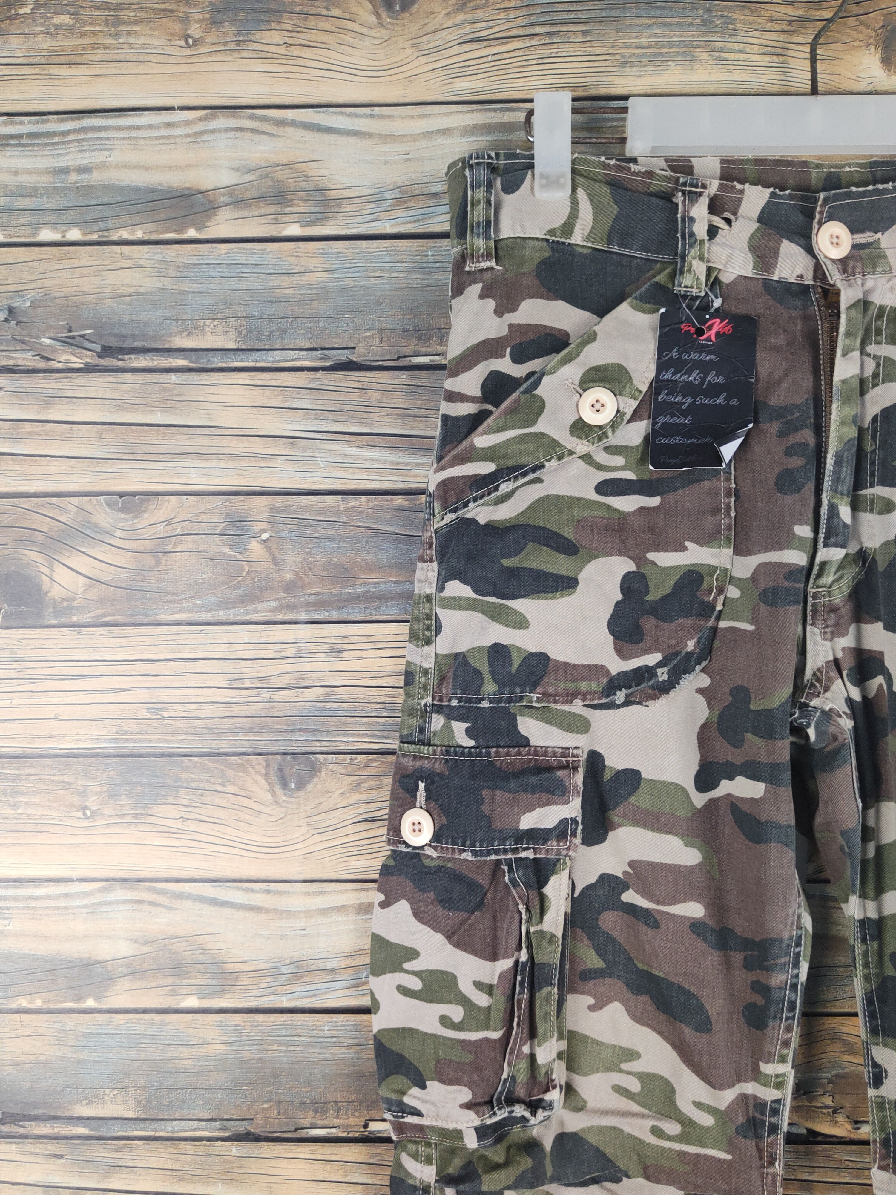 Japanese Brand DL Over Whelm Camouflage Multipocket Cargo Pants #46-002 Size US 32 / EU 48 - 3 Thumbnail