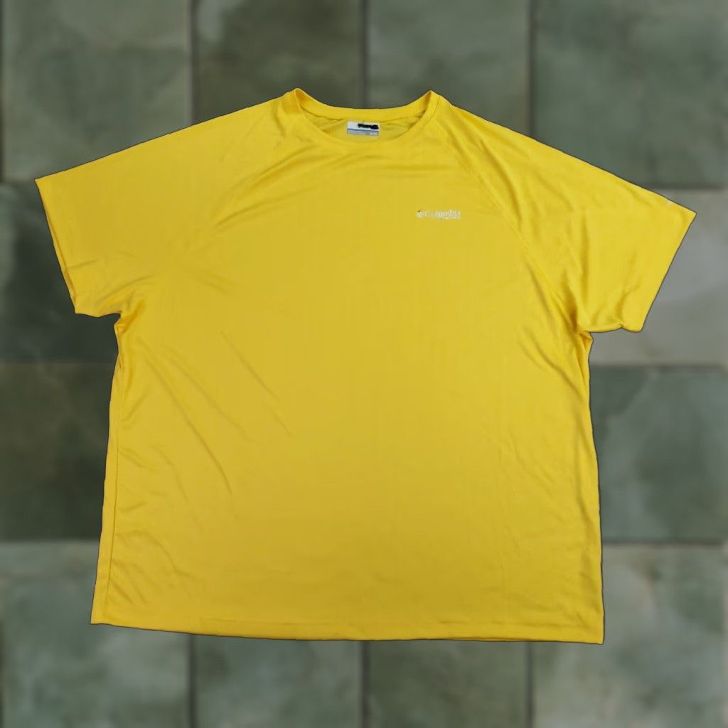 Vintage Columbia PFG Shirt Mens XL Yellow Short Sleeve Crew Neck Wicking Size US XL / EU 56 / 4 - 1 Thumbnail