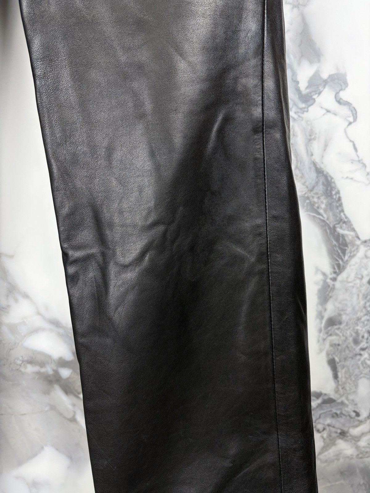 Gucci Gucci Tom Ford Vintage Black Leather Pants Trousers Size US 28 / EU 44 - 7 Thumbnail