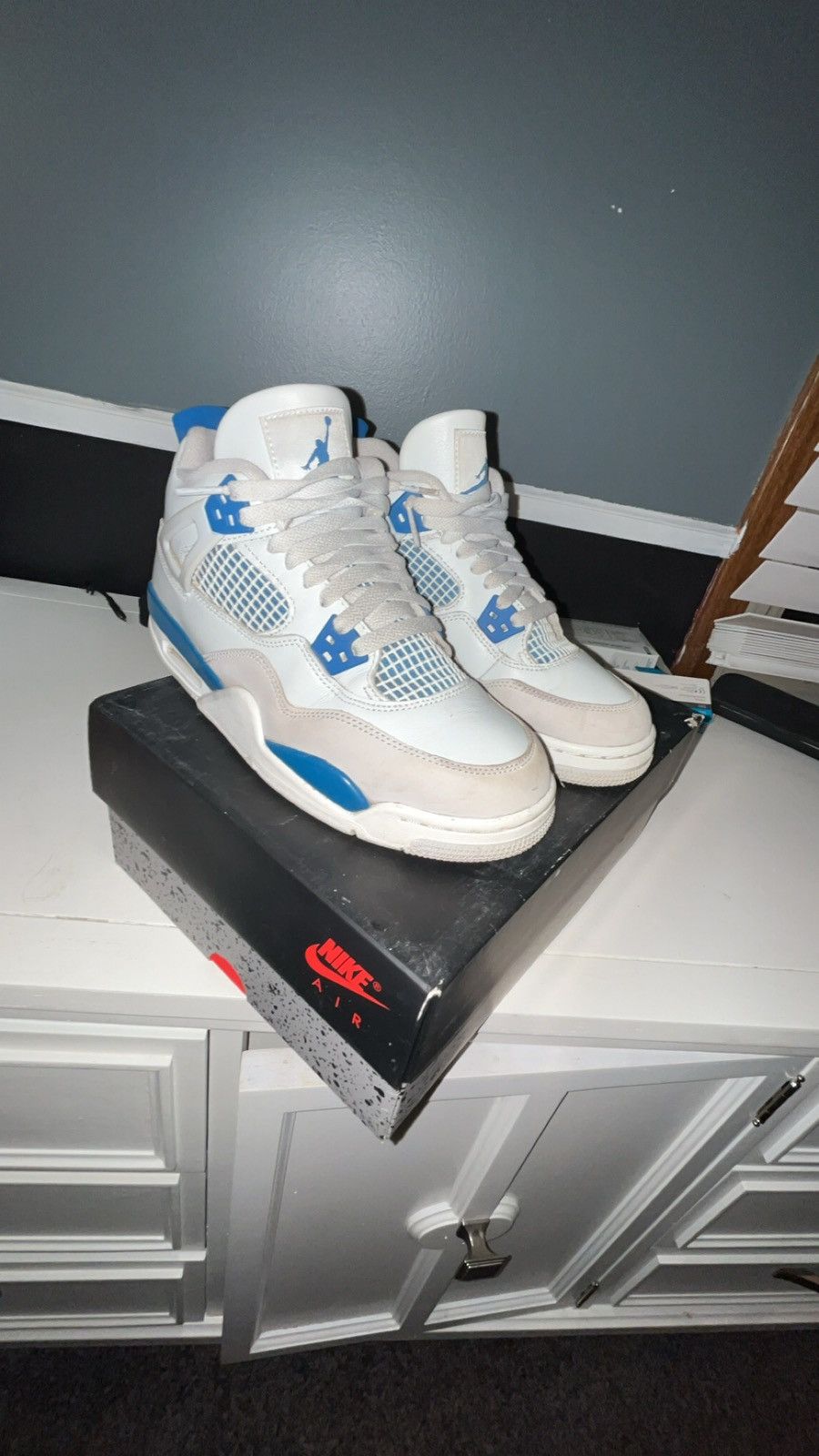 Jordan Brand Jordan 4 Military Blue Size US 7 / EU 40 - 12 Thumbnail