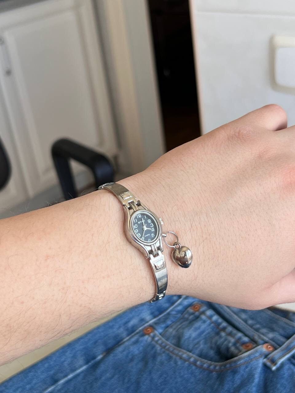 Japanese Brand × Vintage Vintage ❤️ Heart Amulet Japanese style futuristic Steel Watch Size ONE SIZE - 9 Thumbnail