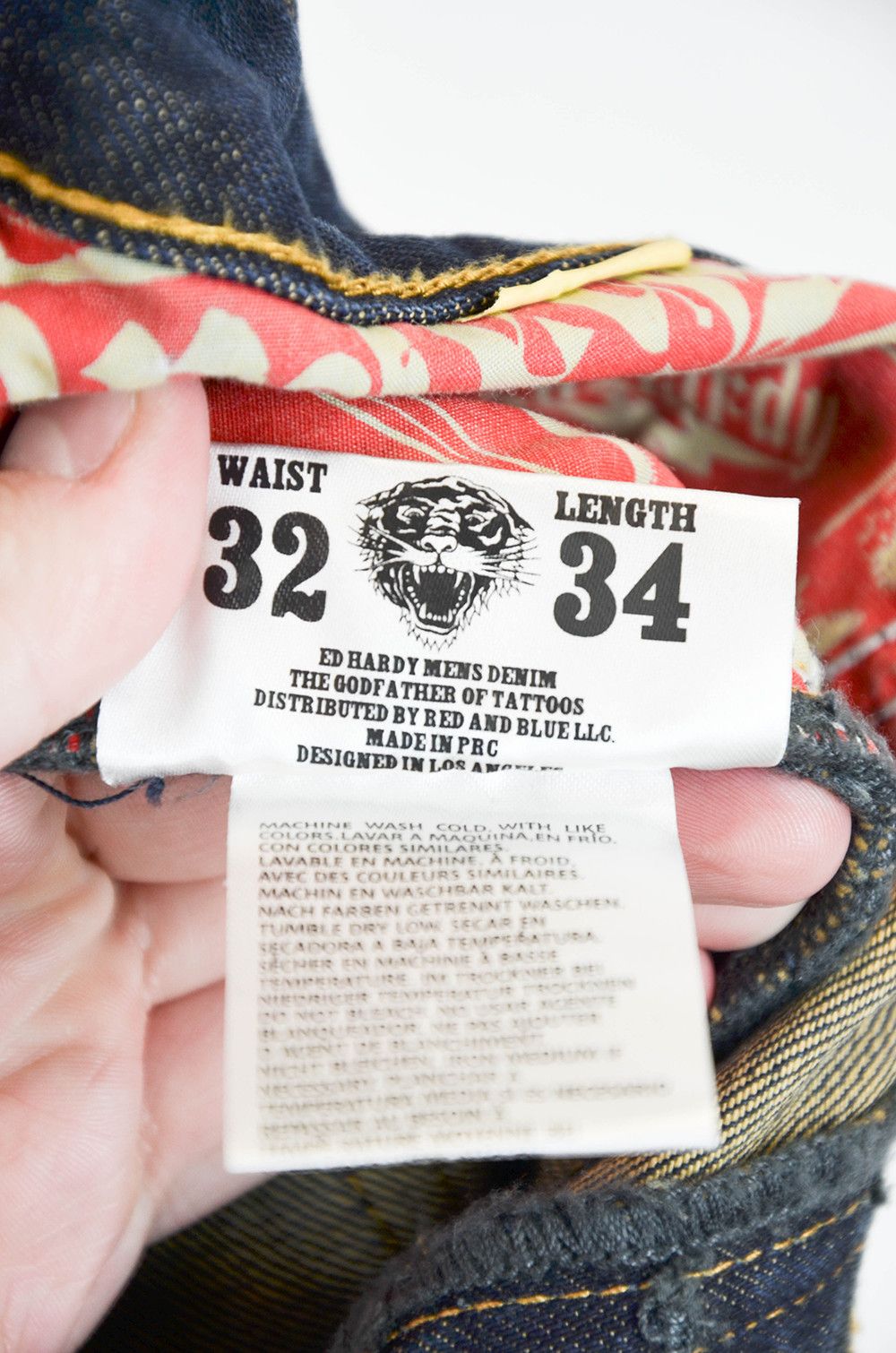 Ed Hardy ED HARDY Distressed Jeans - 32 Size US 32 / EU 48 - 12 Thumbnail