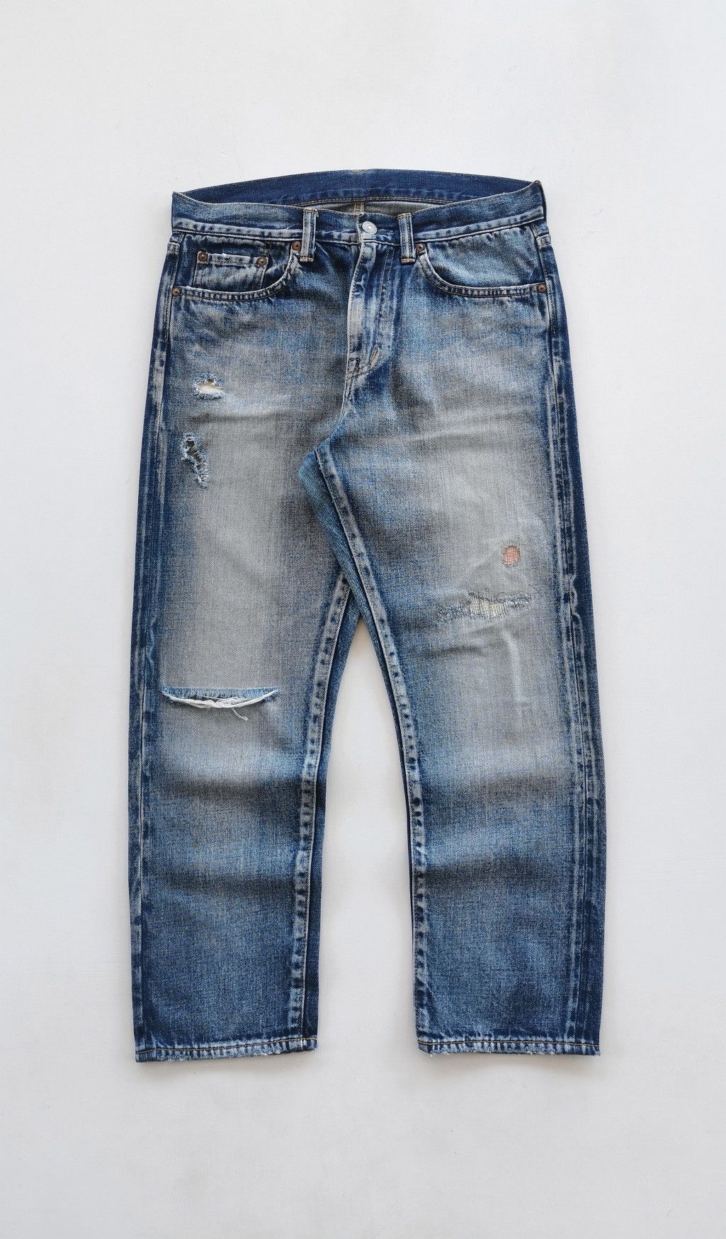 Eternal Eternal Japan Deep Blue Distressed Denim Short Size US 30 / EU 46 - 1 Thumbnail