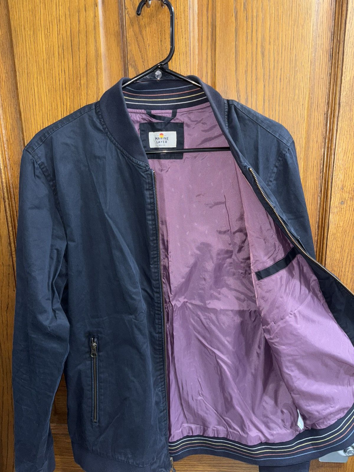 Marine Layer Marine Layer Waxed Bomber Jacket Size US M / EU 48-50 / 2 - 3 Thumbnail