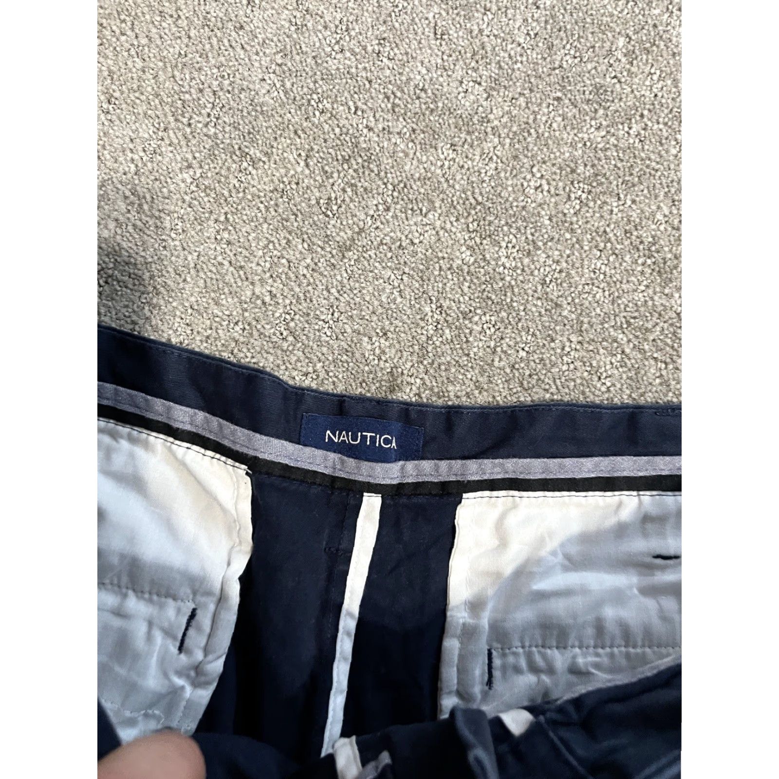 Nautica Nautica Shorts Mens 36W Navy Blue The Deck Fit Cotton Casual Summer Size US 36 / EU 52 - 3 Thumbnail