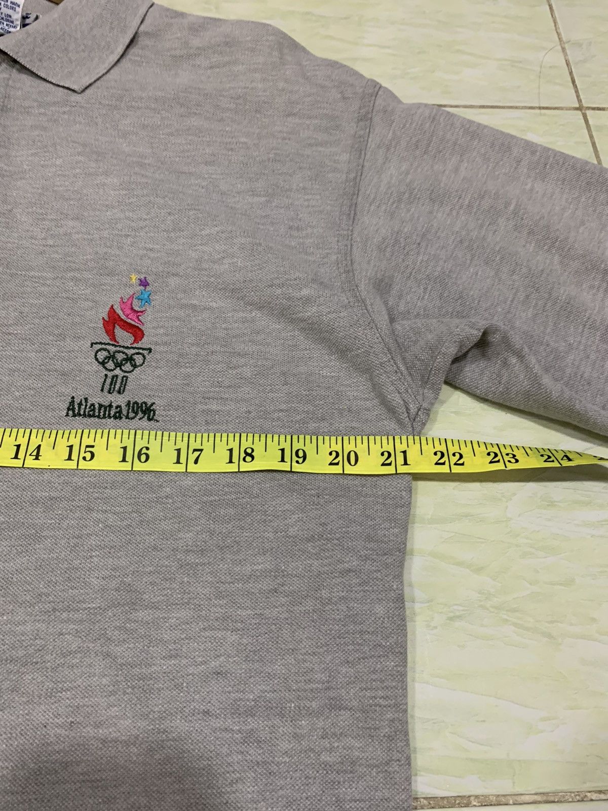 Champion Vintage 90s Atlanta Olympics Champion Grey Polo Size US M / EU 48-50 / 2 - 11 Thumbnail