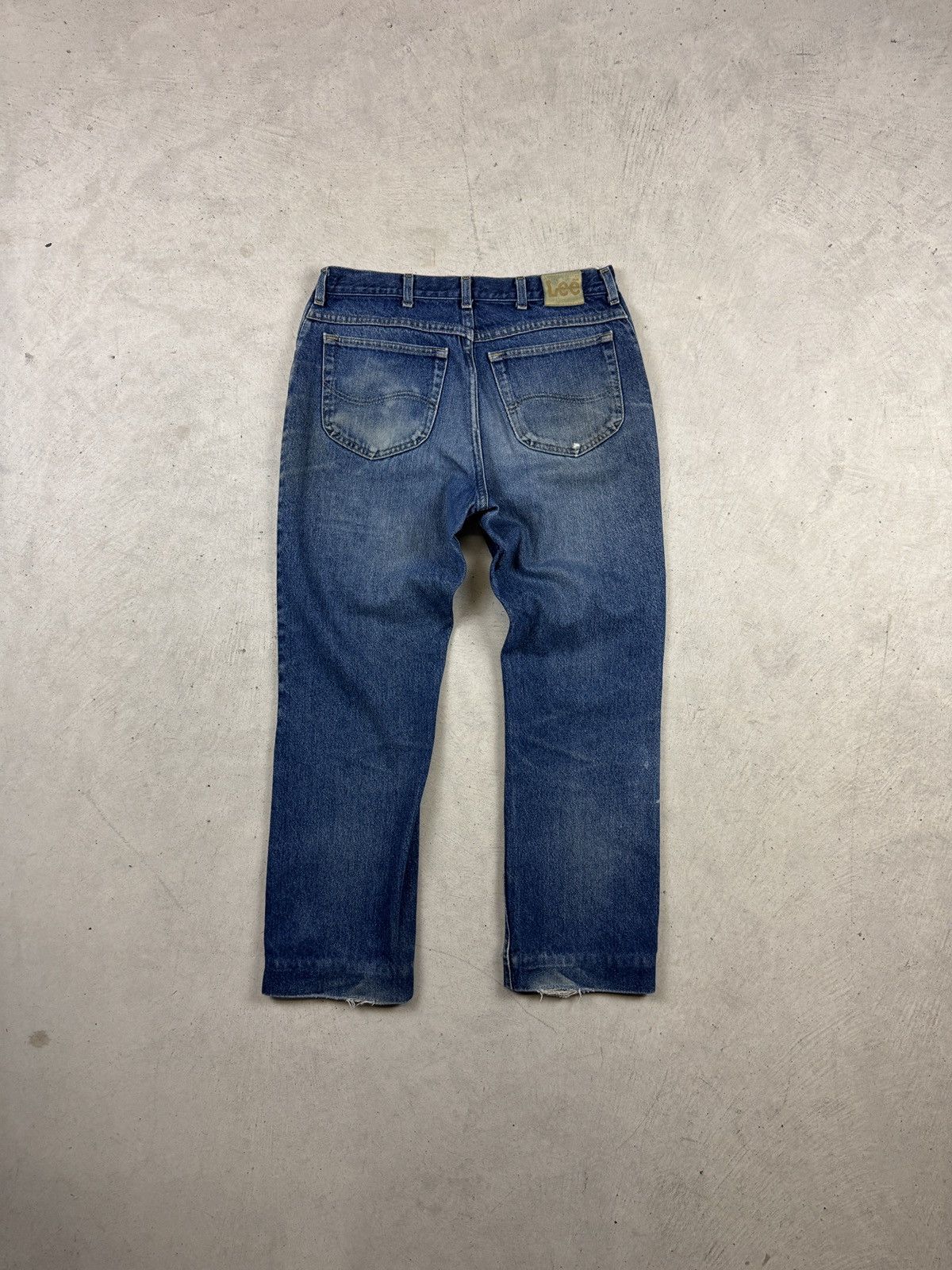 Lee × Vintage Vintage Lee Faded Denim Jeans Size US 36 / EU 52 - 5 Thumbnail