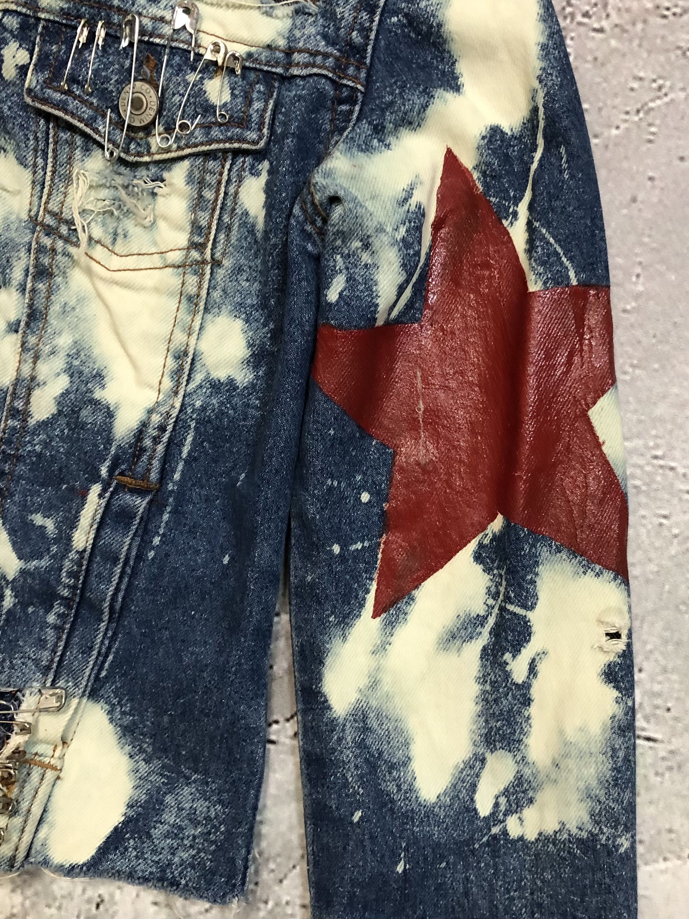 Hysteric Glamour Vintage Distressed Denim Jaket Size XXS / US 00 / IT 34 - 4 Thumbnail