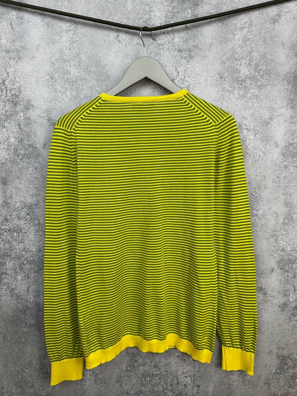 John Smedley John Smedley Sea Island Cotton Striped Cardigan Sweater Size L / US 10 / IT 46 - 2 Thumbnail