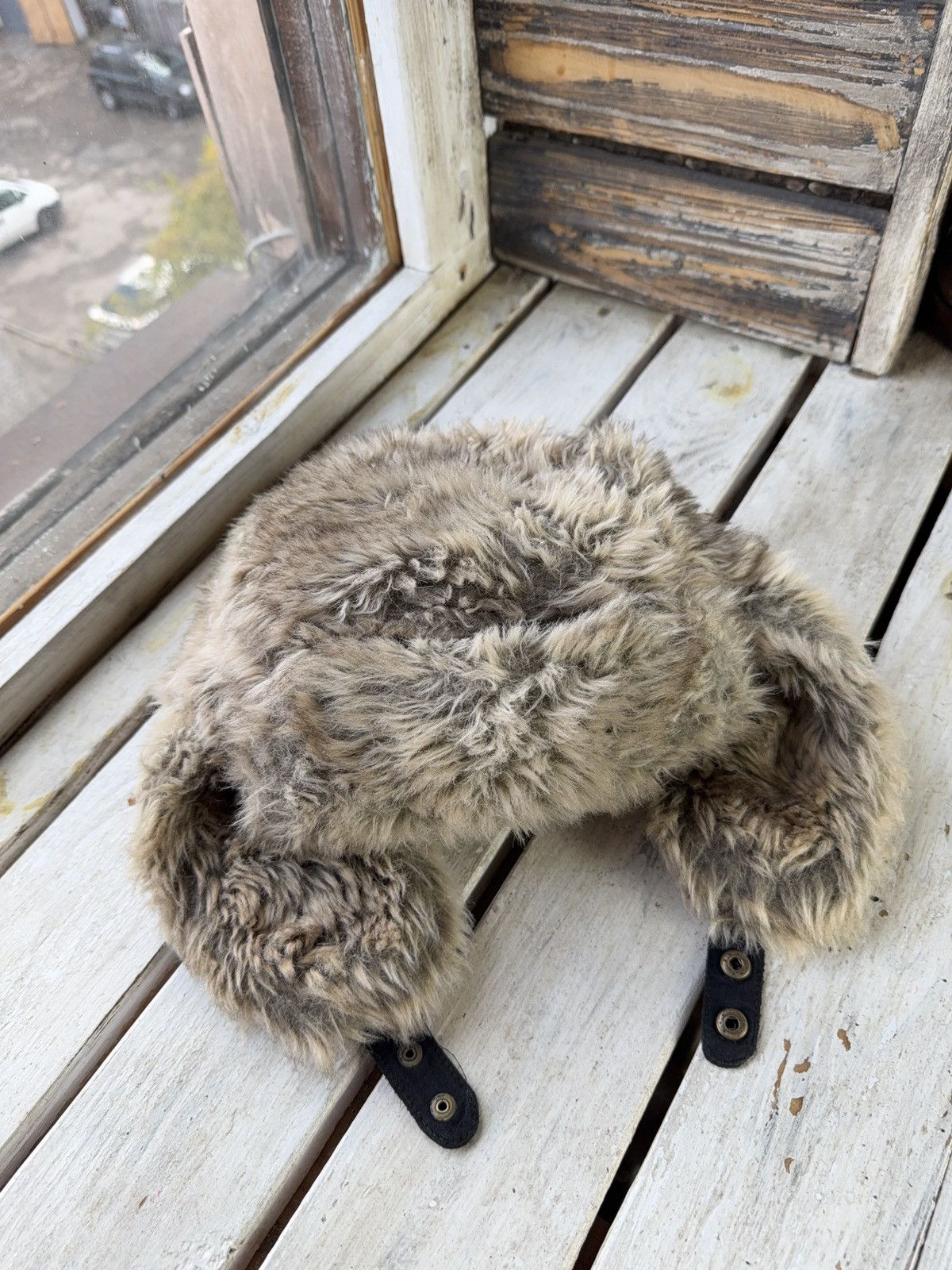 Japanese Brand Faux Fur Mohair Fuzzy Ushanka Trapper Hat Y2K Opium Rare OS Size ONE SIZE - 8 Thumbnail