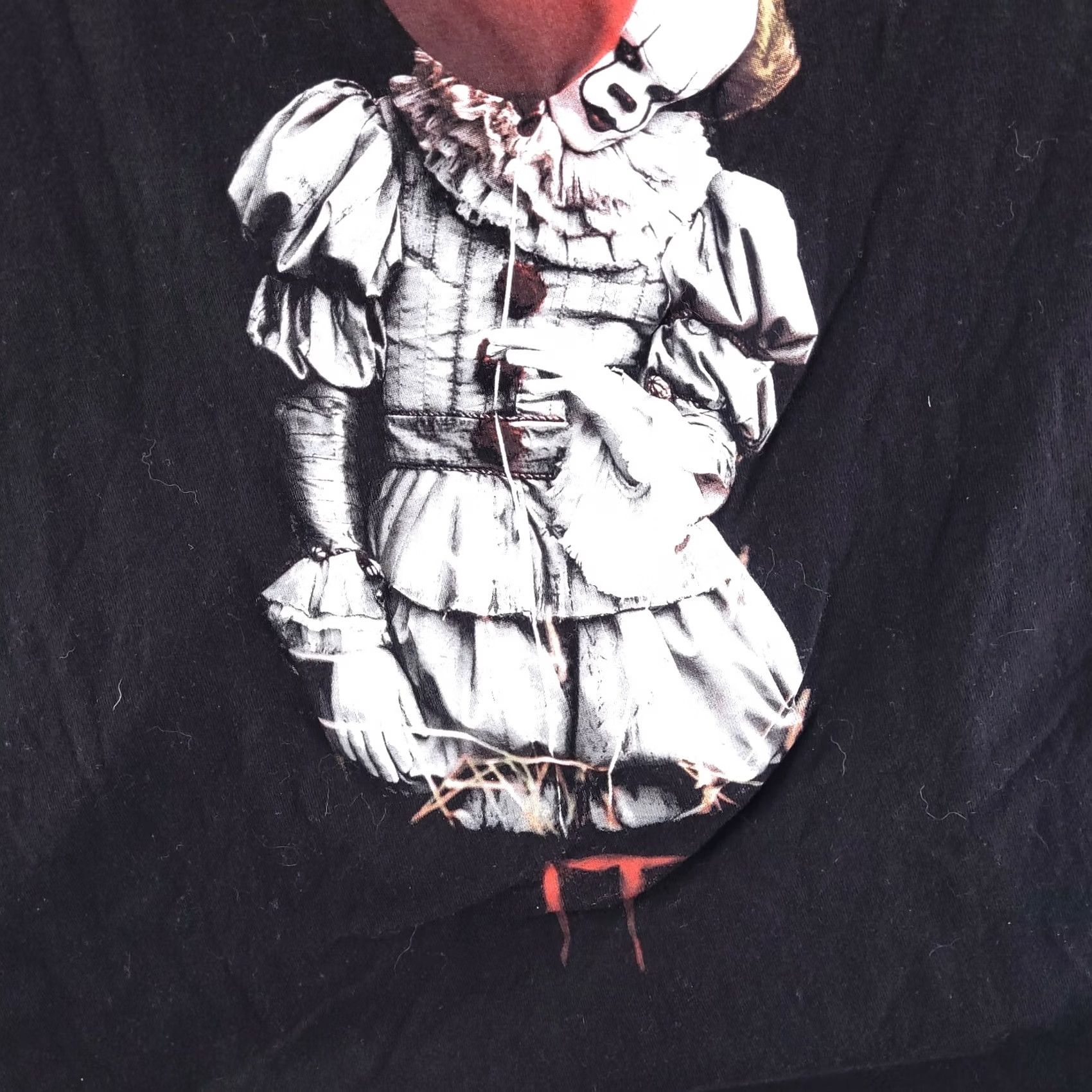 Vintage Warner Bros. IT Pennywise T Shirt Mens Medium Black Short Sleeve Crewneck Size US M / EU 48-50 / 2 - 3 Thumbnail