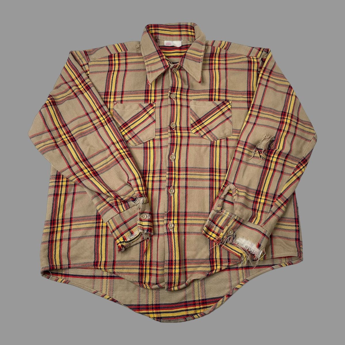 Vintage Vintage 1960s flannel button up shirt Size US L / EU 52-54 / 3 - 4 Thumbnail