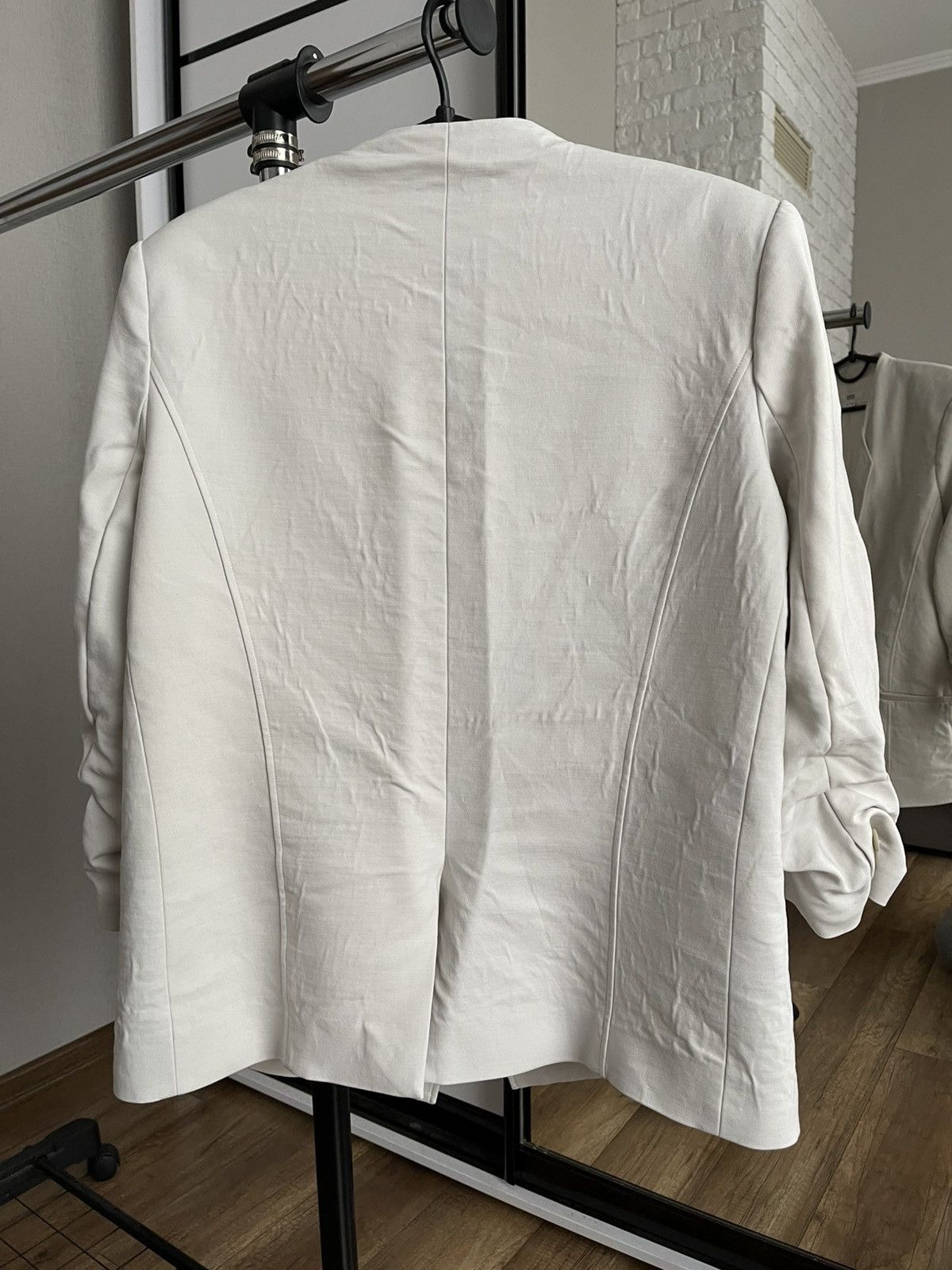 Helmut Lang Helmut Lang Ivory Women Coat Blazer USA Size XL / US 12-14 / IT 48-50 - 4 Thumbnail