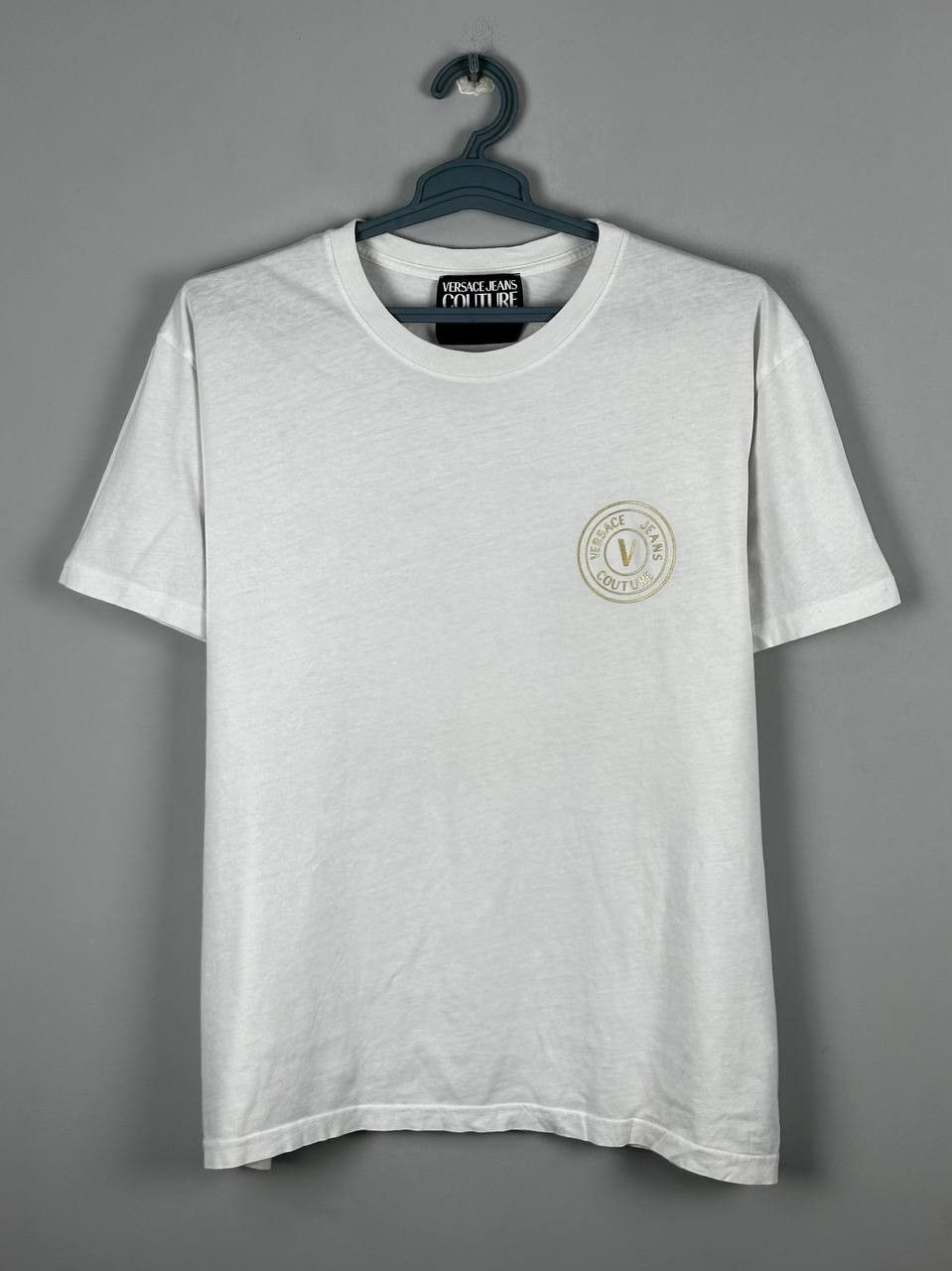 Versace Versace Jeans Couture Logo Luxury White T Shirt Size US XXL / EU 58 / 5 - 2 Thumbnail