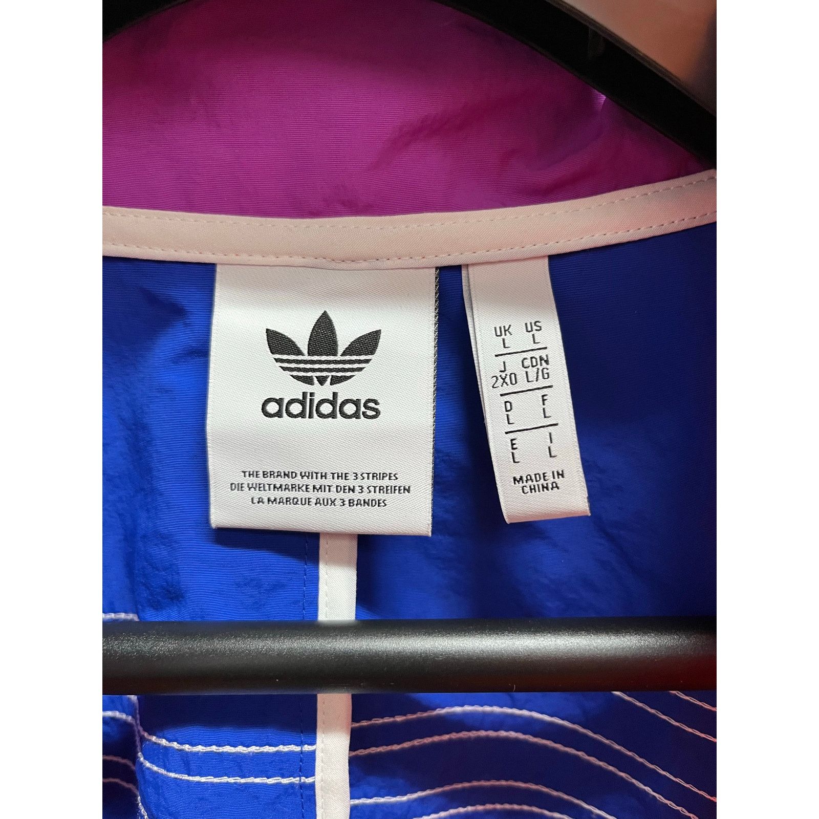 Adidas adidas originals - PRIDE OFF CENTE Sports Jacket Multi/ Sz L Size US L / EU 52-54 / 3 - 7 Thumbnail