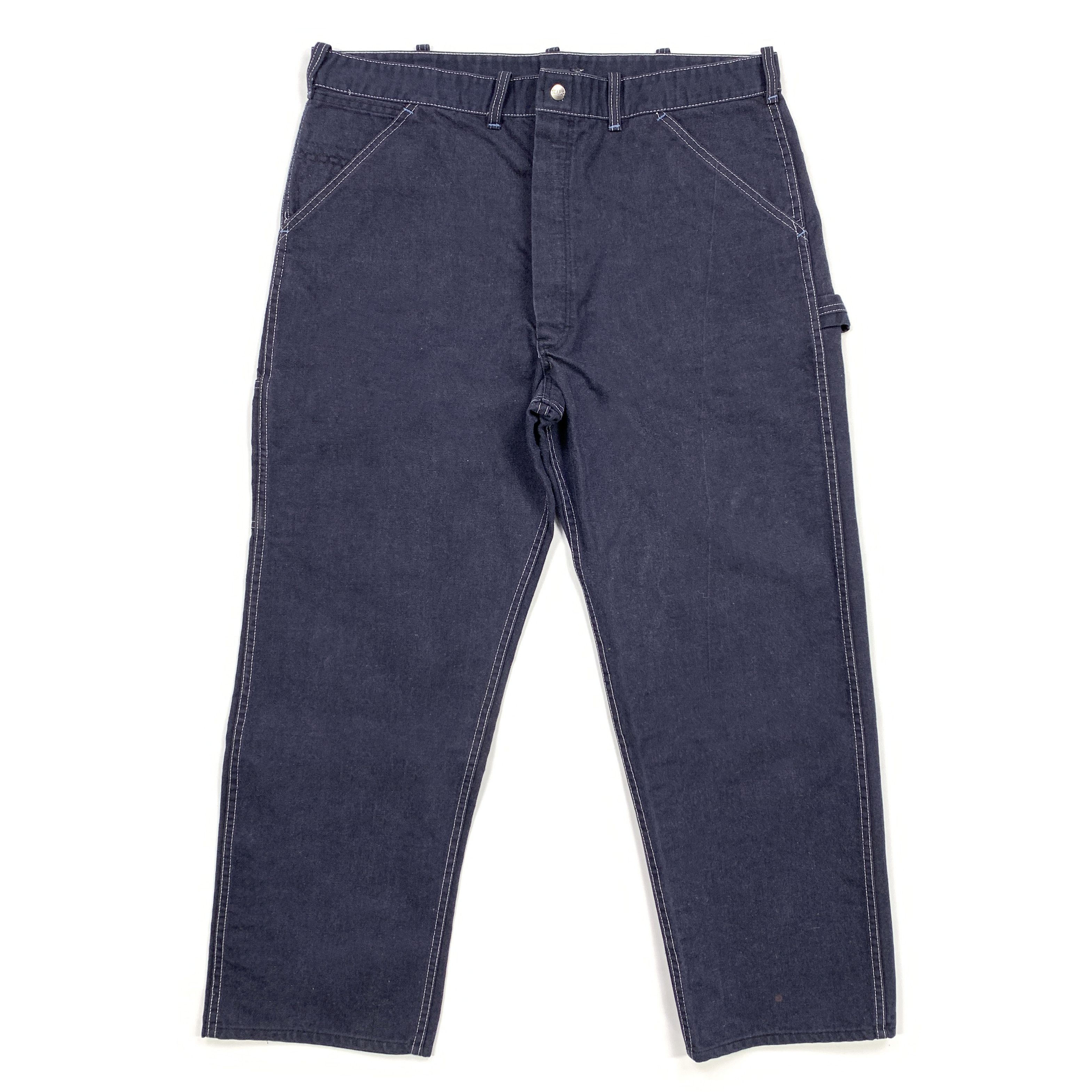 Vintage 70s Sears Carpenter / Work Pants Perma-Prest (Union Made) Size US 39 - 1 Thumbnail