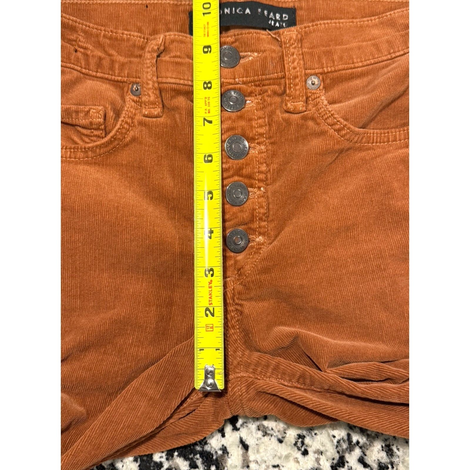 Veronica Beard VERONICA BEARD Skinny Flare Jeans Rusty Orange Size 27 x 28 Womens Size 27" / US 4 / IT 40 - 3 Thumbnail