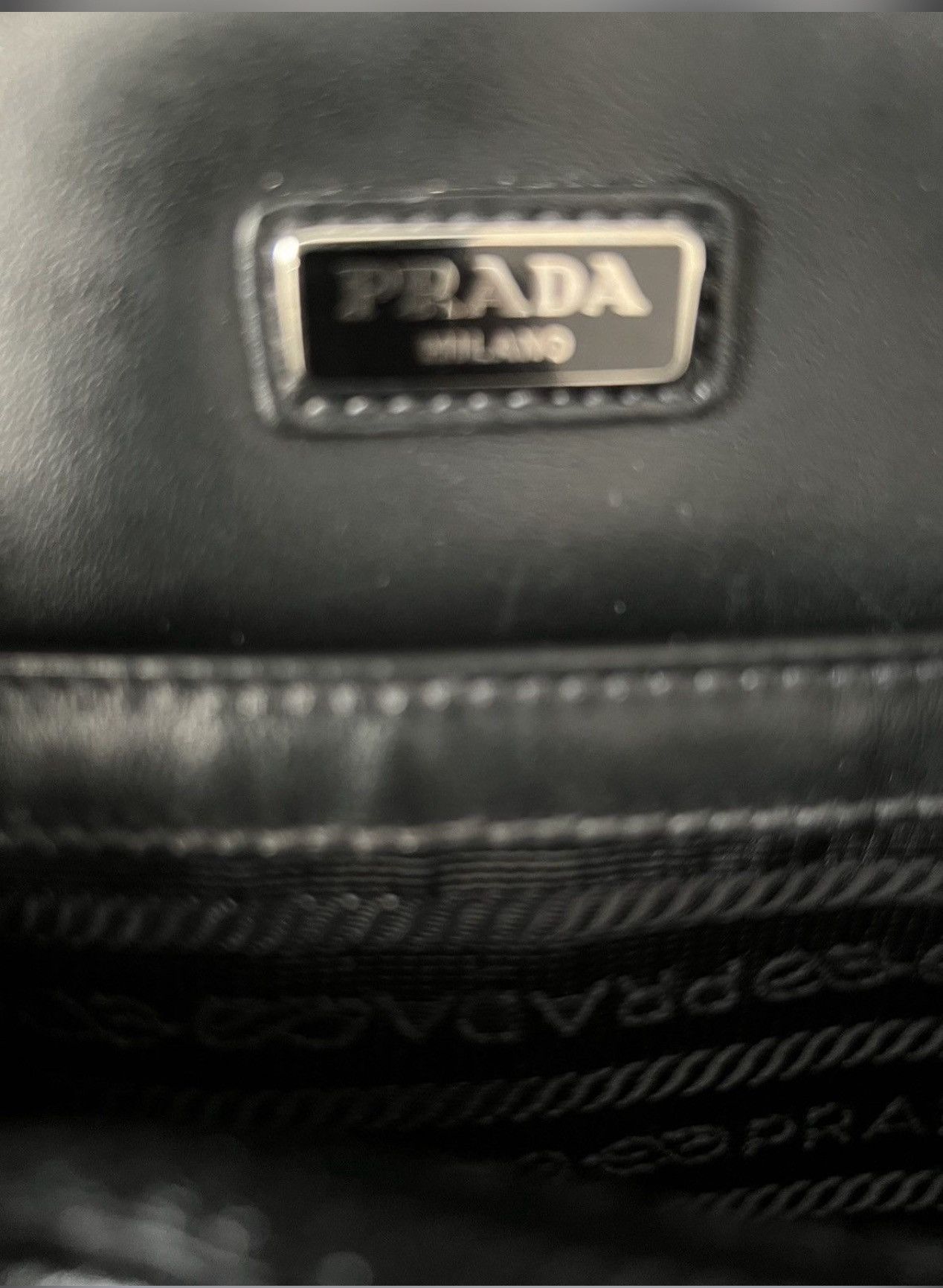 Prada Prada Black Logo Saffano Leather Cross Body Bag Size ONE SIZE - 15 Thumbnail