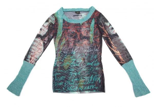 Jean Paul Gaultier Jean Paul Gaultier 1990s Portrait Knit Mesh Top Size S / US 4 / IT 40 - 1 Thumbnail