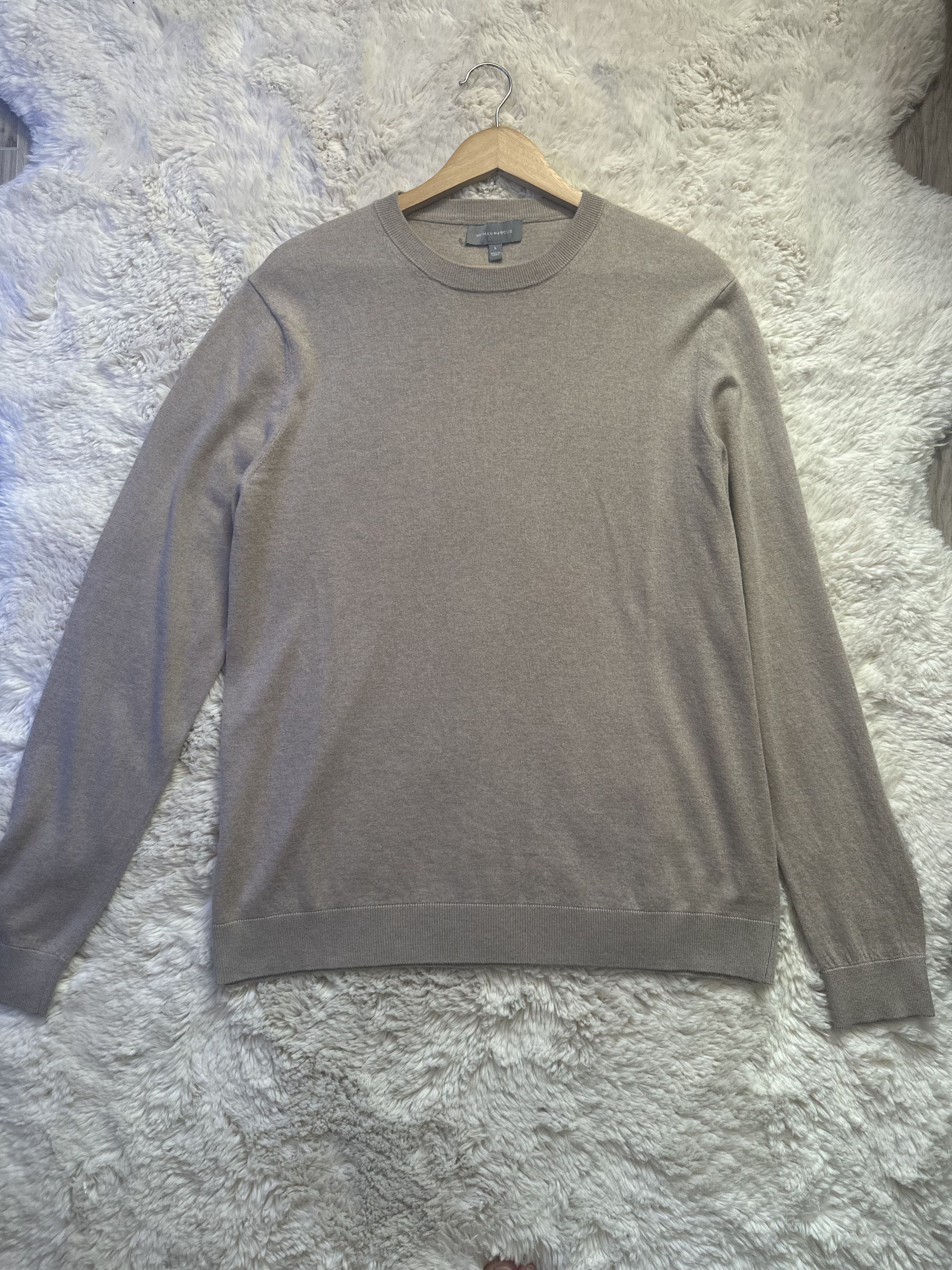 Neiman Marcus × Vintage Neiman Marcus Mens Wool Cashmere Knit Sweater Size US L / EU 52-54 / 3 - 1 Thumbnail