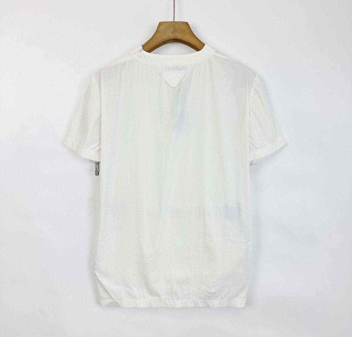 Prada Prada White Short Sleeve T-Shirt K12 Size US S / EU 44-46 / 1 - 2 Thumbnail