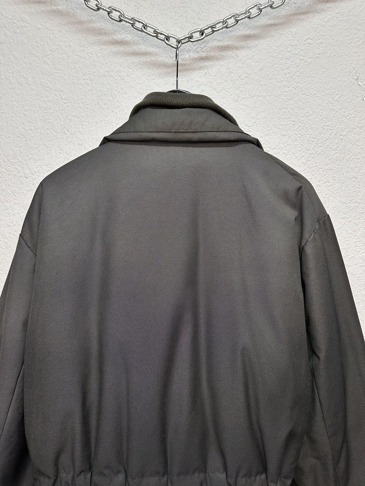 Giorgio Armani Husky grey padded overcoat minimalist Japan tech style Size US L / EU 52-54 / 3 - 16 Thumbnail